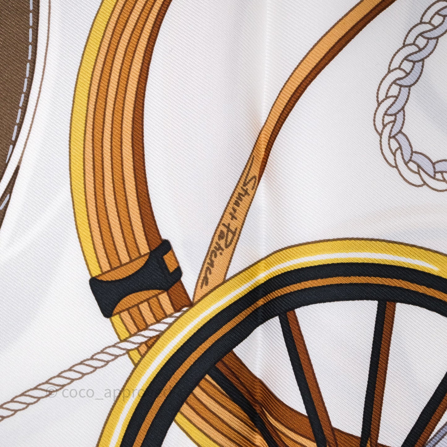 Hermes Stately Wheels Scarf 90