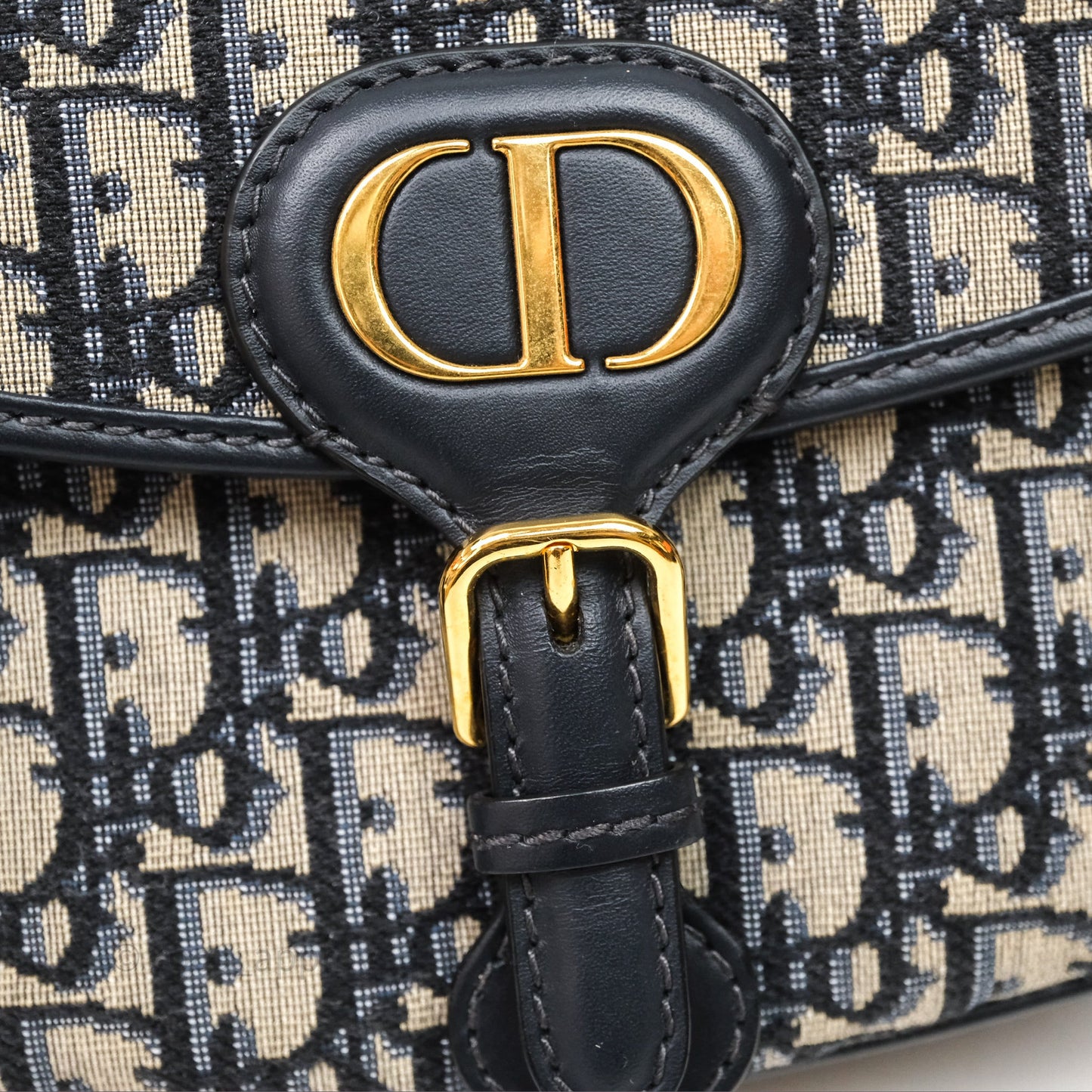 Dior Medium Bobby Bag Blue Oblique Jacquard Canvas