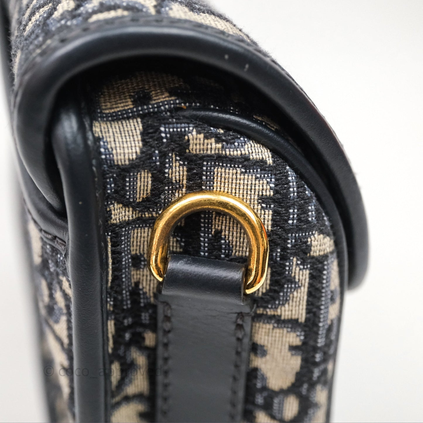 Dior Medium Bobby Bag Blue Oblique Jacquard Canvas