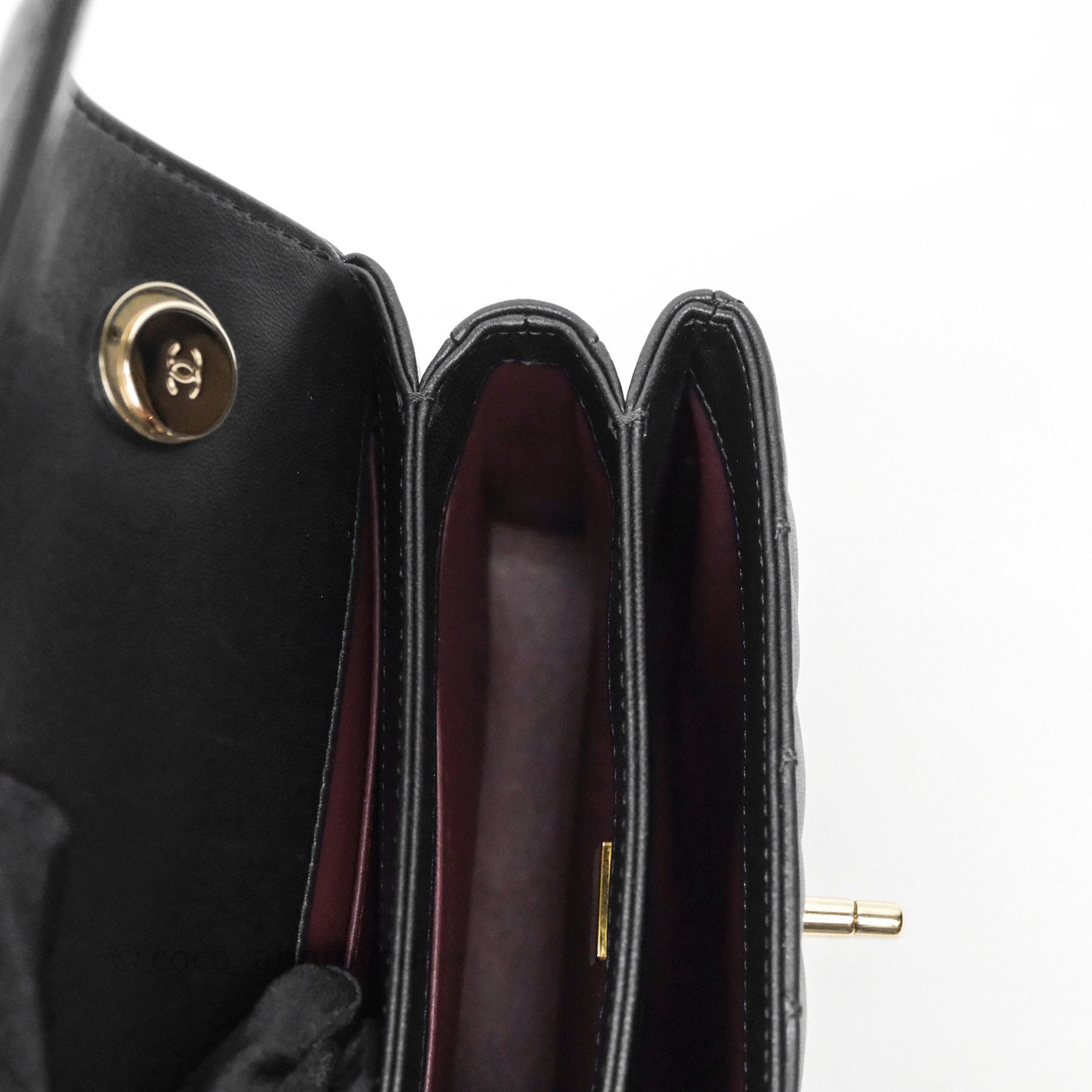 Chanel Trendy CC Mini Black Lambskin Gold Hardware