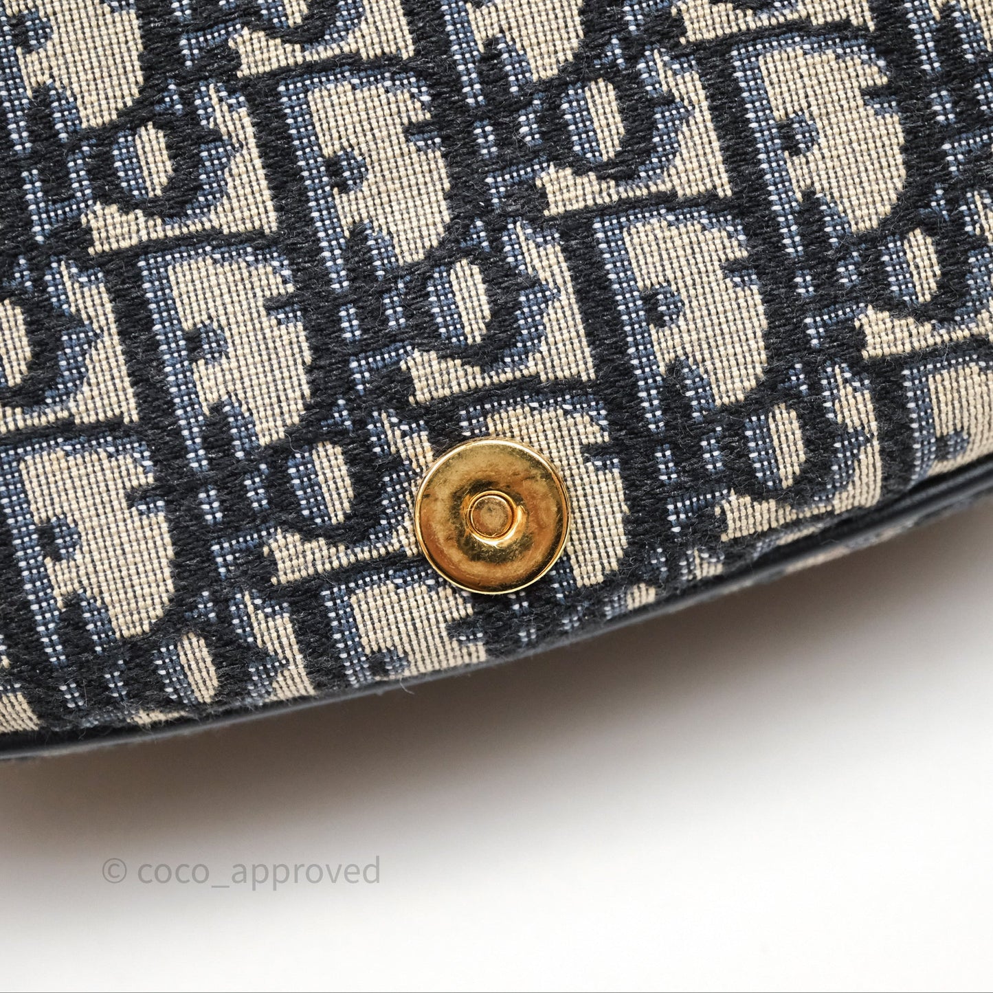 Dior Medium Bobby Bag Blue Oblique Jacquard Canvas