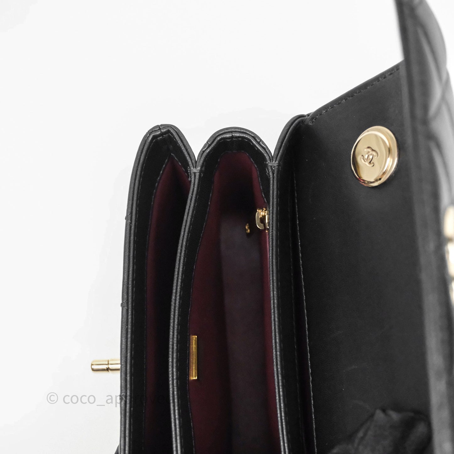 Chanel Trendy CC Mini Black Lambskin Gold Hardware