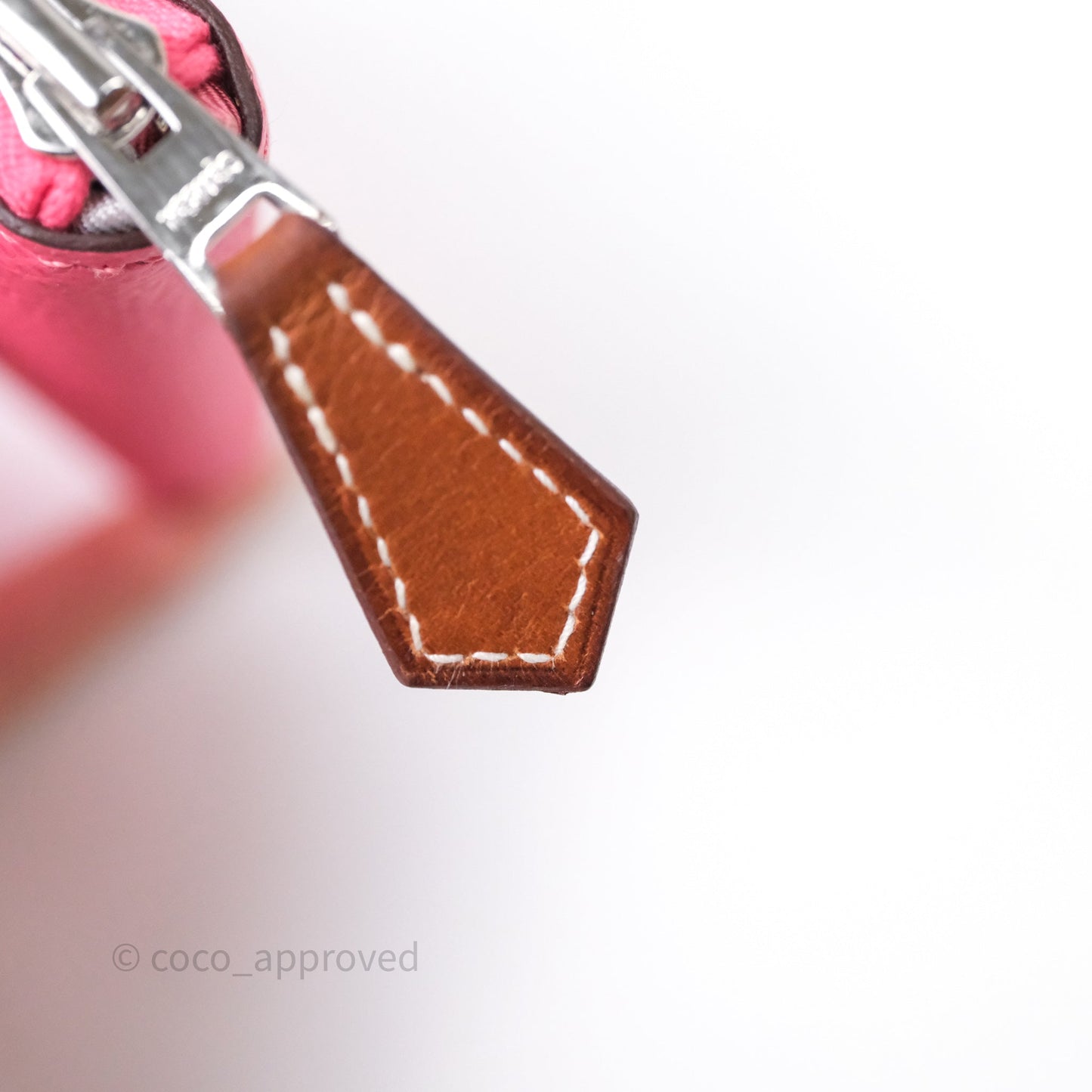 Hermès Silk In Compact Wallet Rose Azalee 8W Epsom