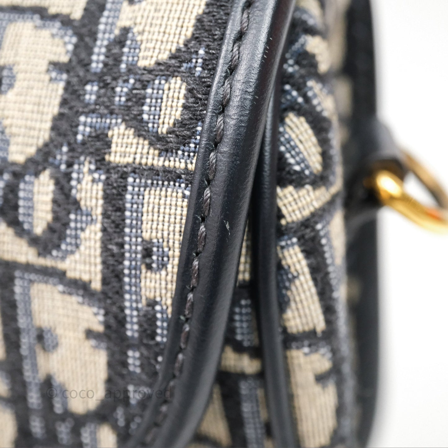 Dior Medium Bobby Bag Blue Oblique Jacquard Canvas