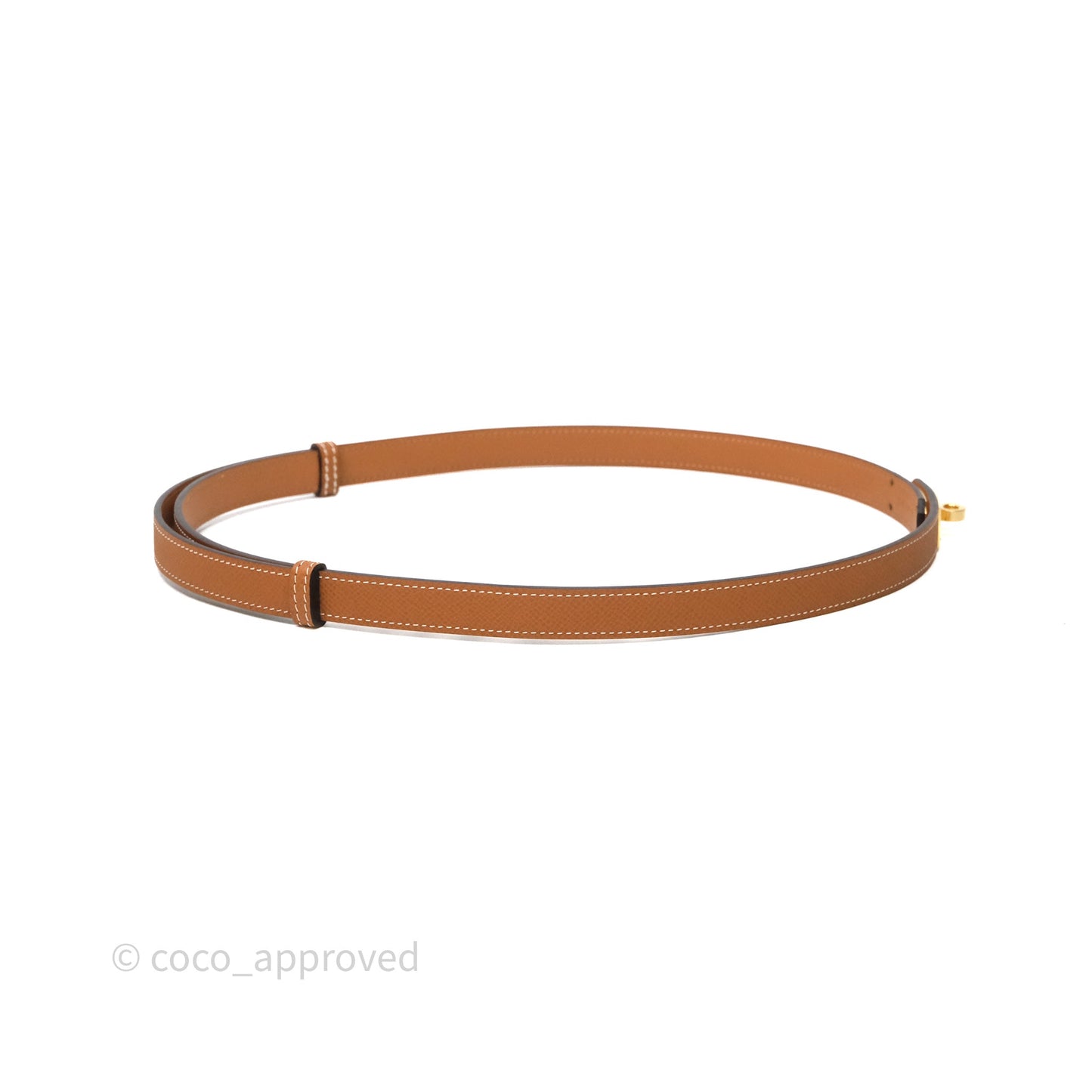 Hermès Kelly Buckle Belt Gold 37 Epsom Gold Hardware