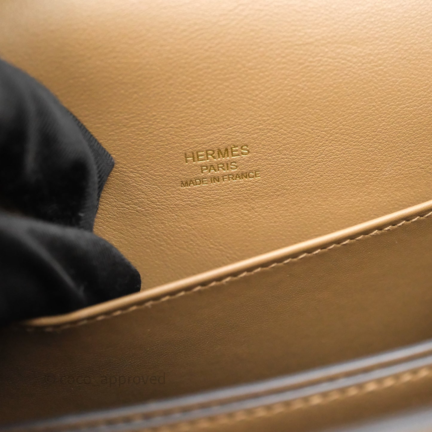 Hermès Roulis Mini Beige De Weimar D0 Veau Swift Gold Hardware