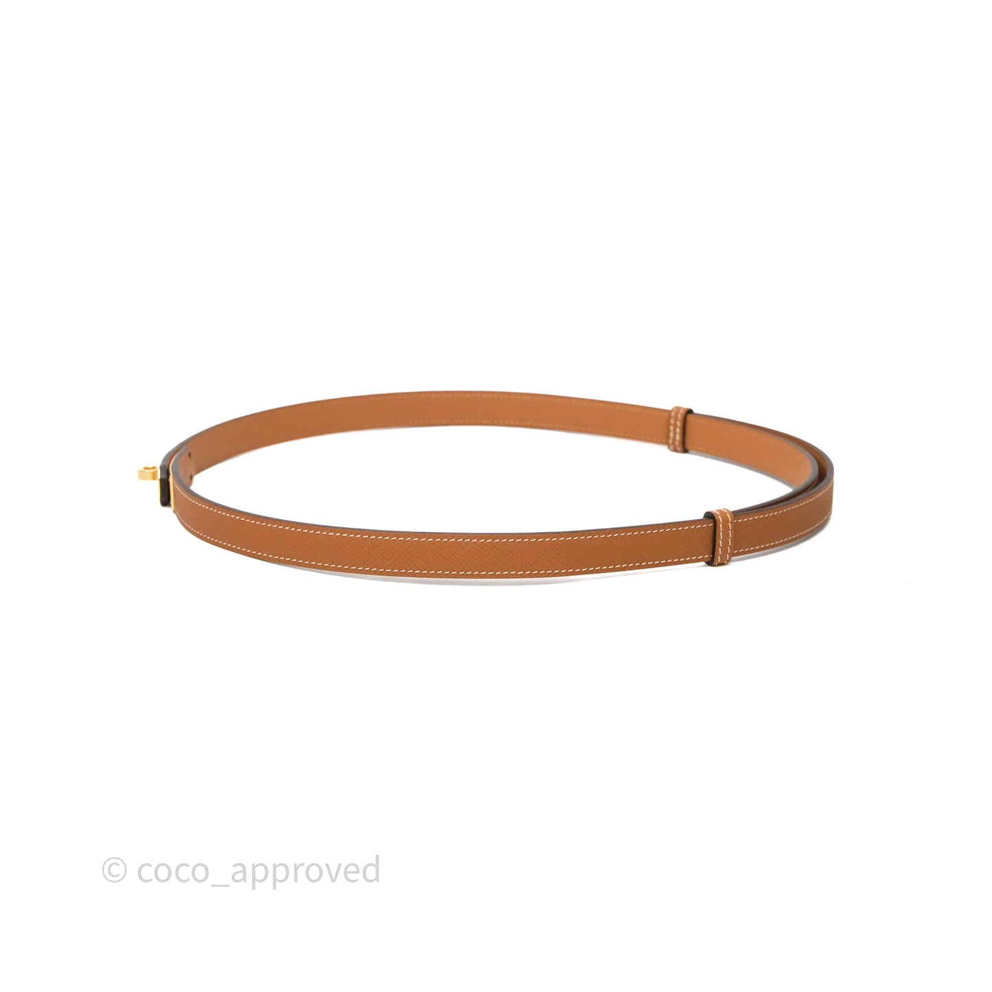Hermès Kelly Buckle Belt Gold 37 Epsom Gold Hardware