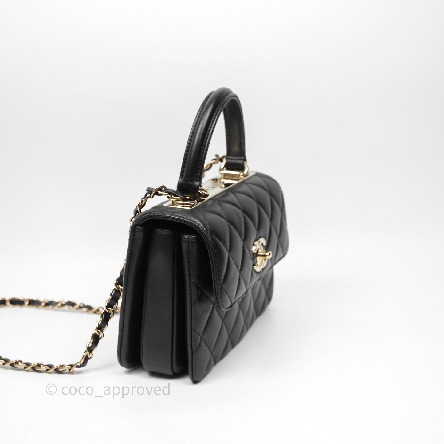 Chanel Trendy CC Mini Black Lambskin Gold Hardware