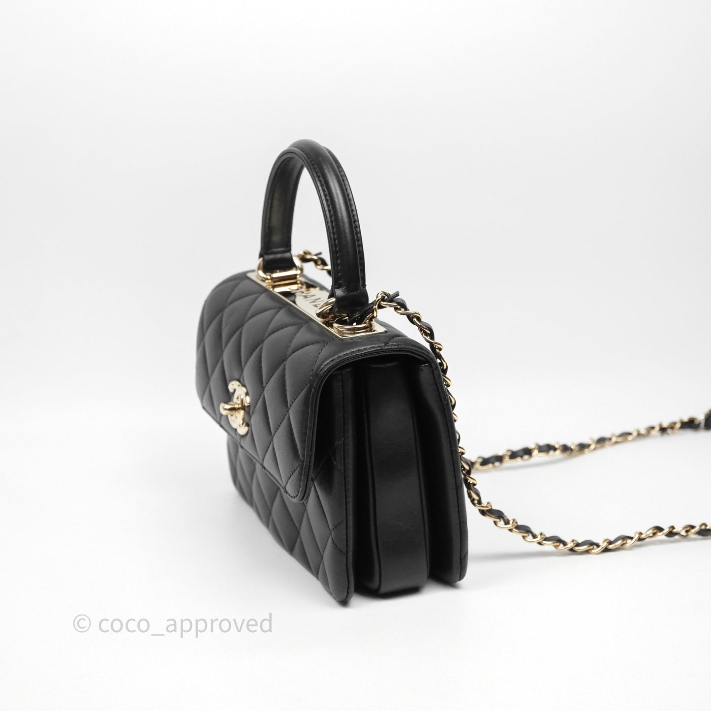 Chanel Trendy CC Mini Black Lambskin Gold Hardware