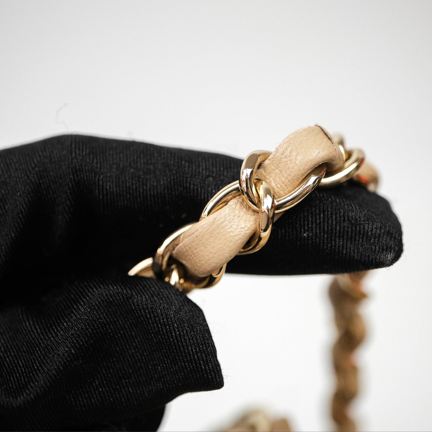 Chanel Small Quilted Classic Flap Beige Lambskin Gold Hardware