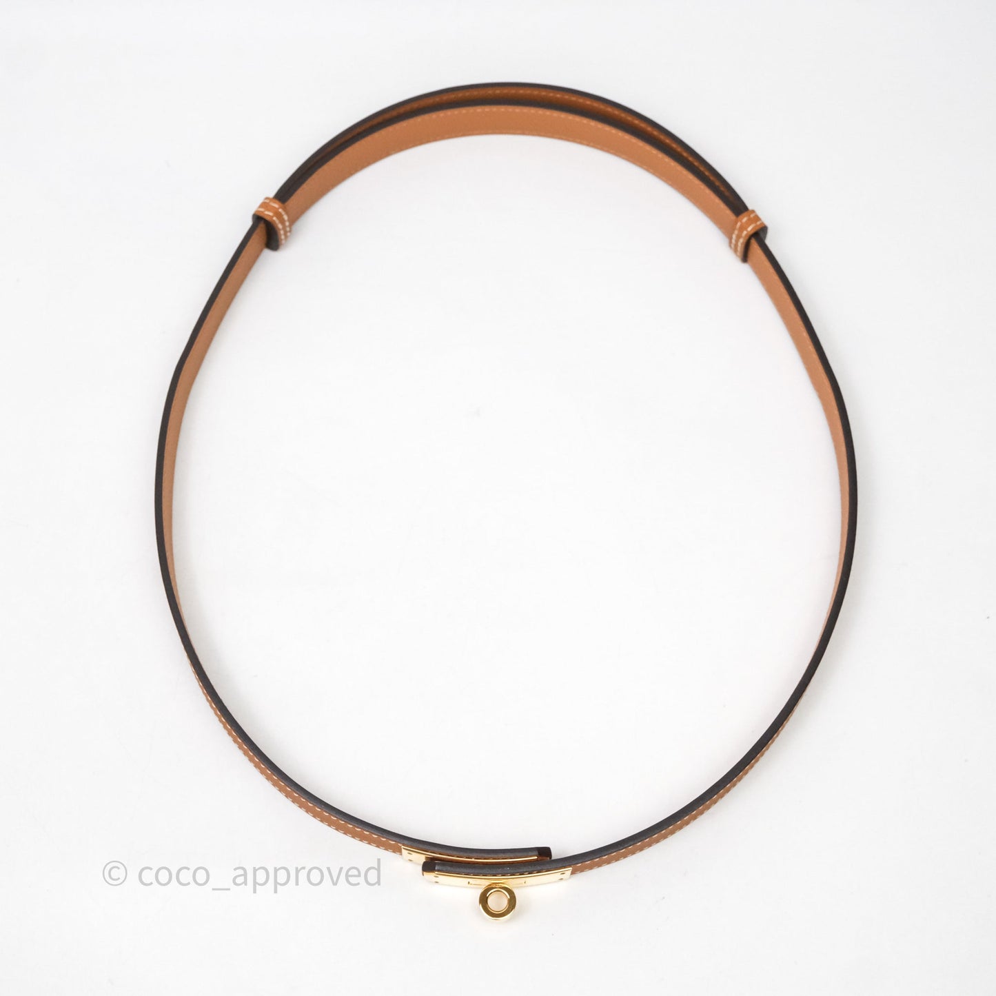 Hermès Kelly Buckle Belt Gold 37 Epsom Gold Hardware