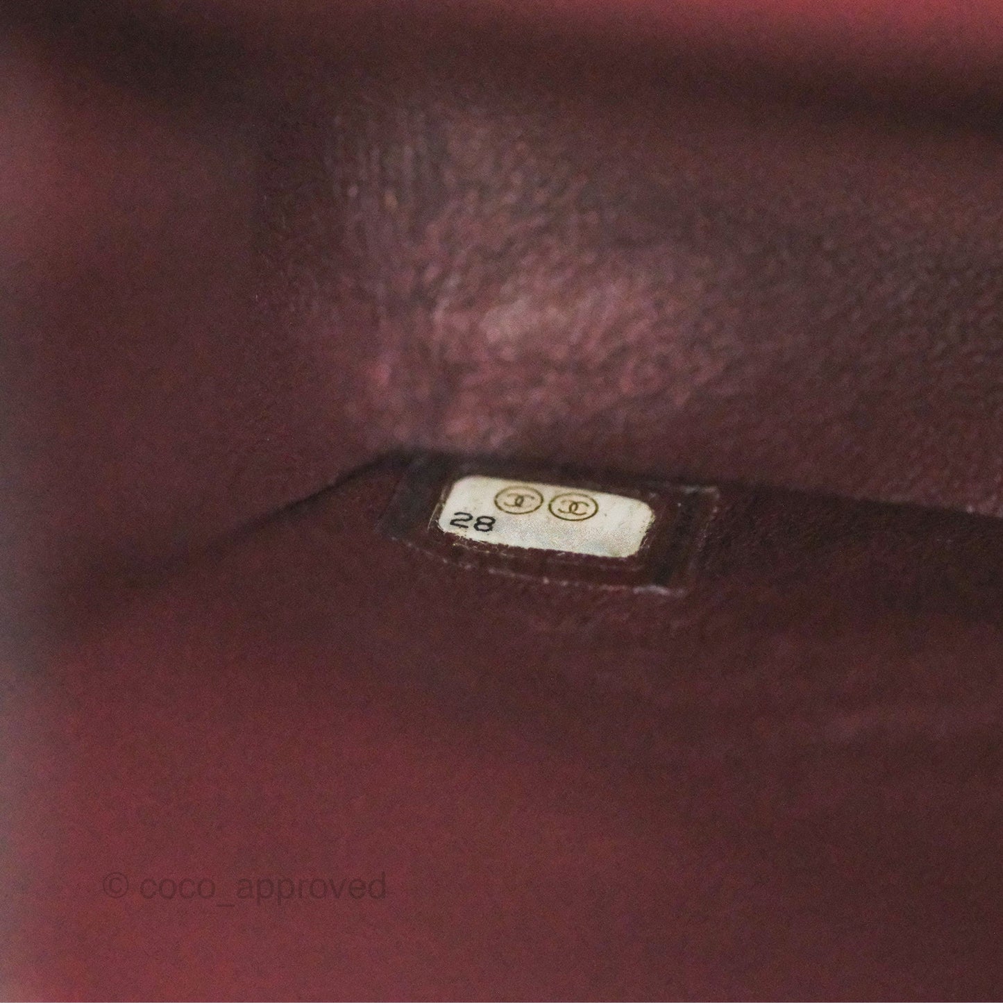 Chanel Small S/M Classic Flap Dark Red Lambskin Silver Hardware