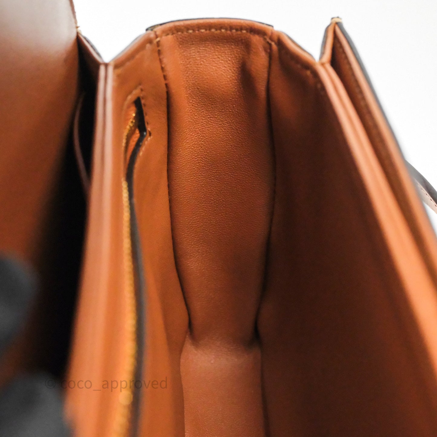 Celine Teen Triomphe Bag Tan Natural Calfskin Gold Hardware