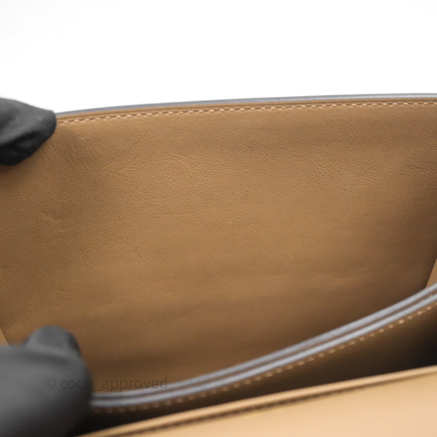 Hermès Roulis Mini Beige De Weimar D0 Veau Swift Gold Hardware