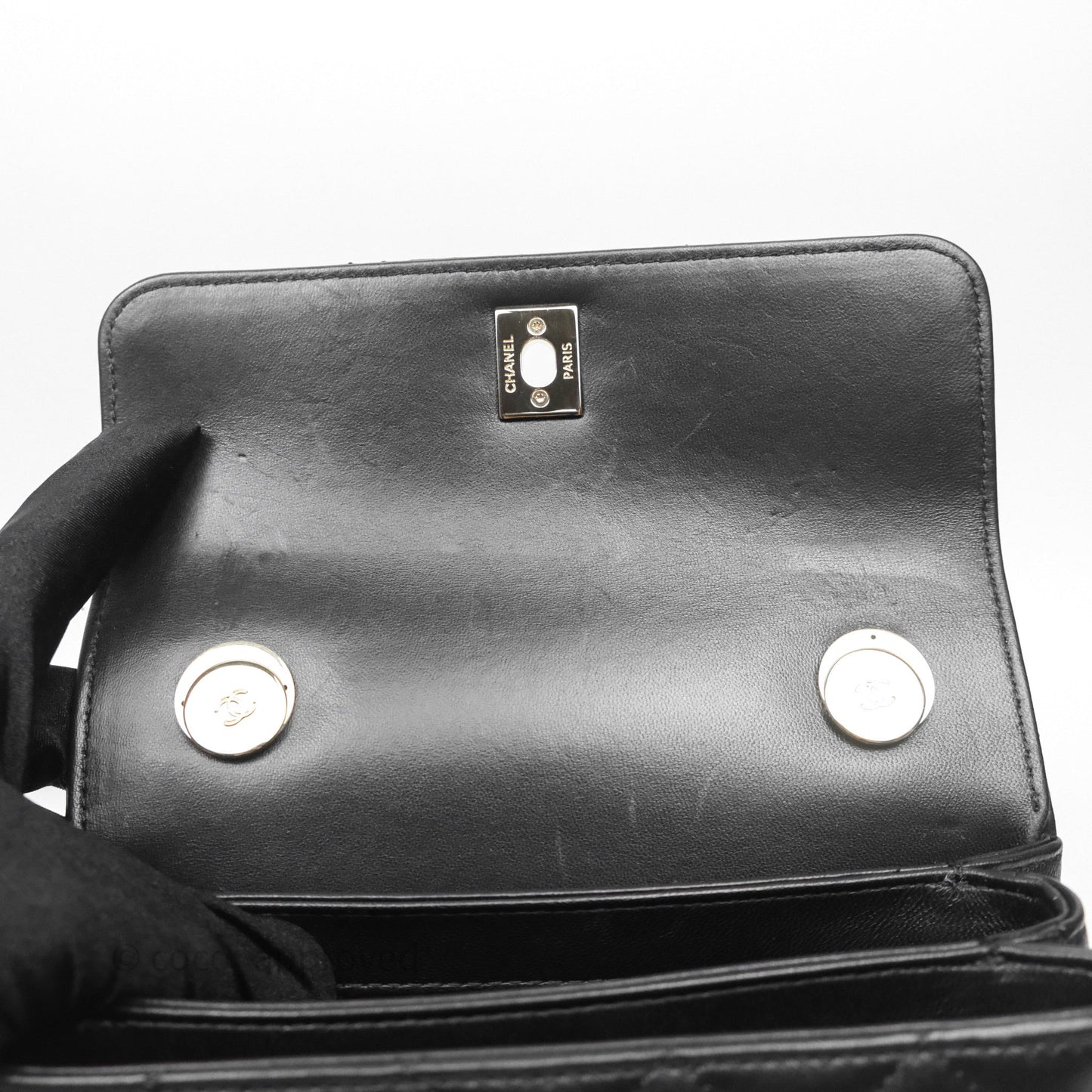 Chanel Trendy CC Mini Black Lambskin Gold Hardware