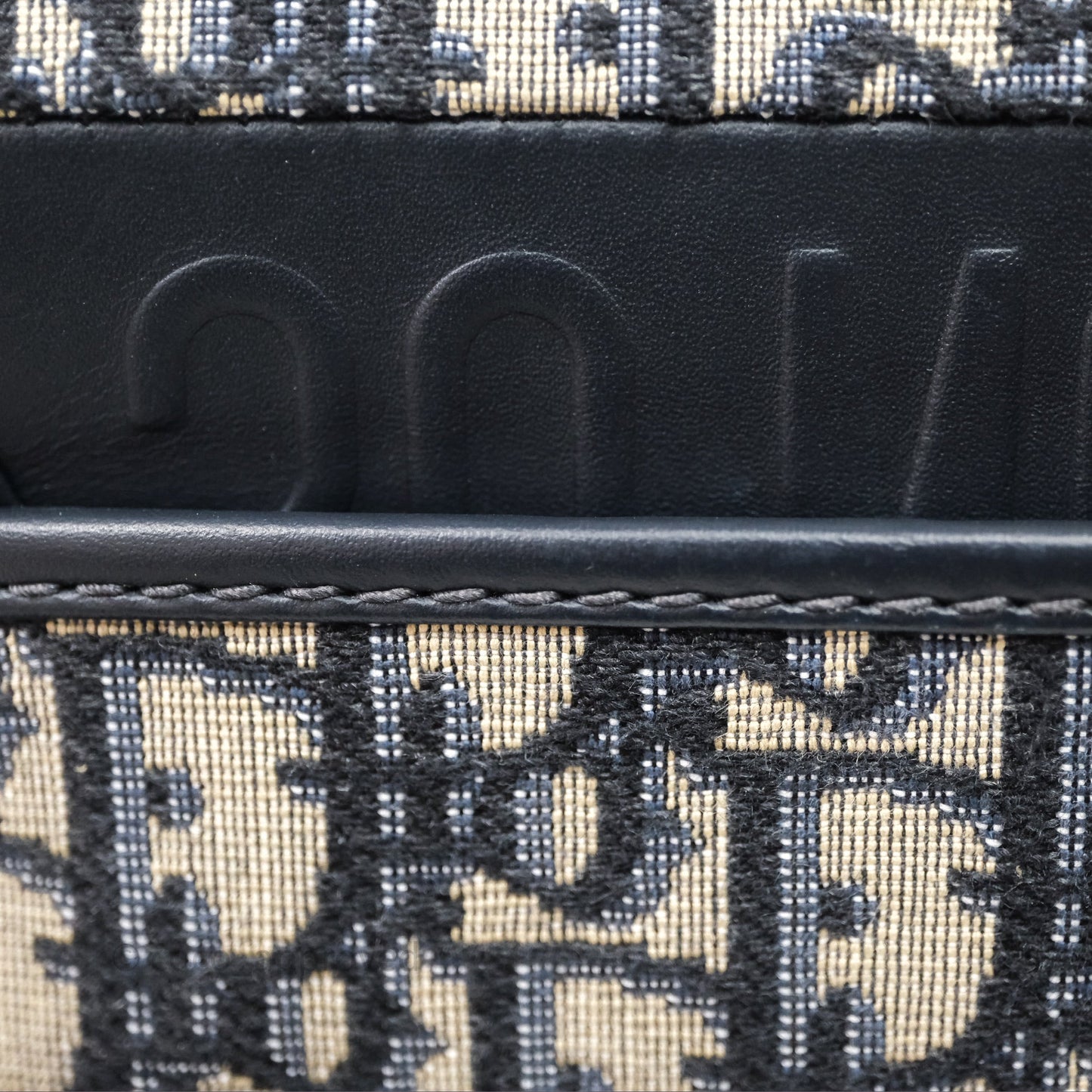 Dior Medium Bobby Bag Blue Oblique Jacquard Canvas