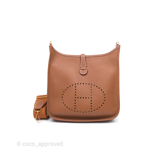 Hermes Evelyne III 29 Gold Clemence Gold Hardware