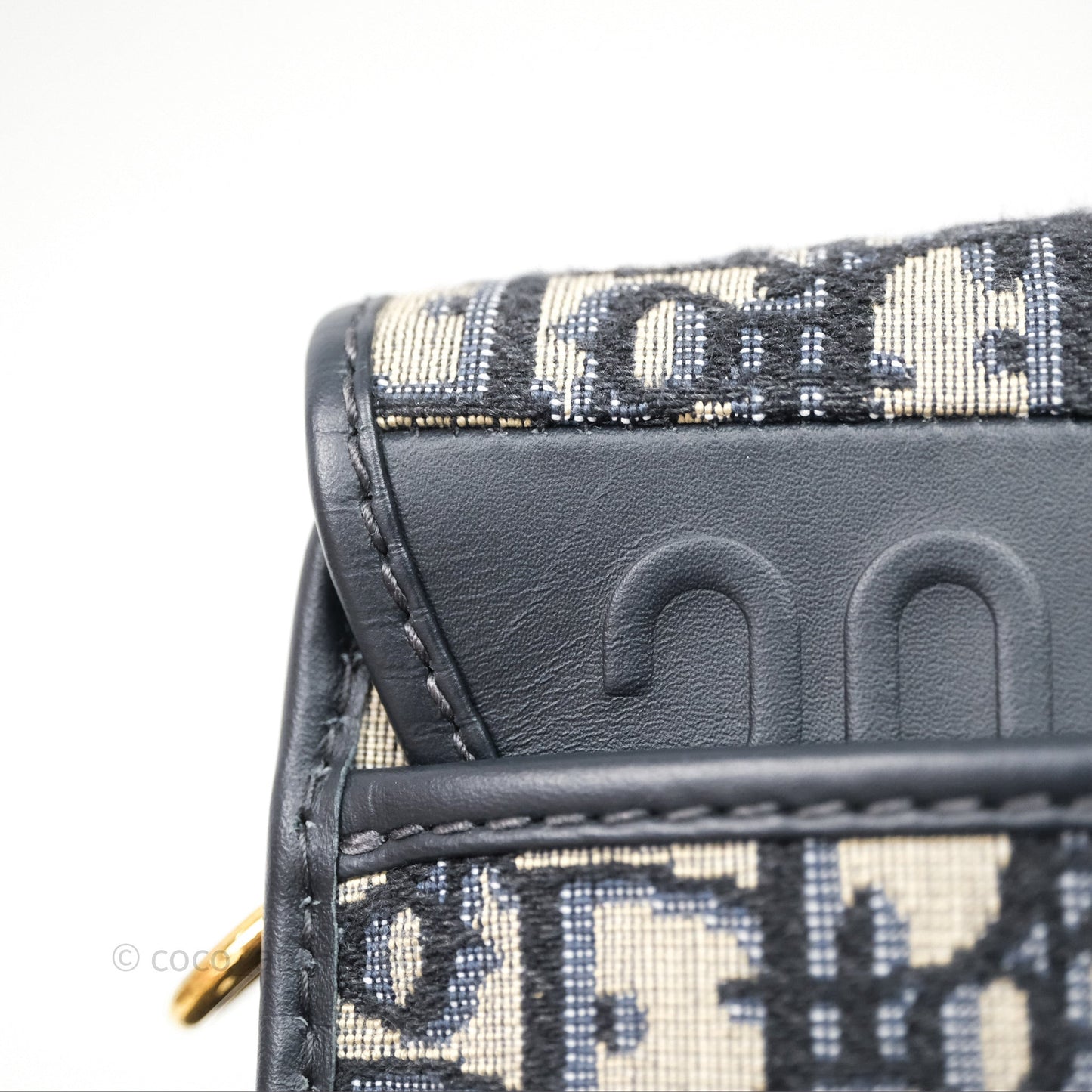 Dior Medium Bobby Bag Blue Oblique Jacquard Canvas