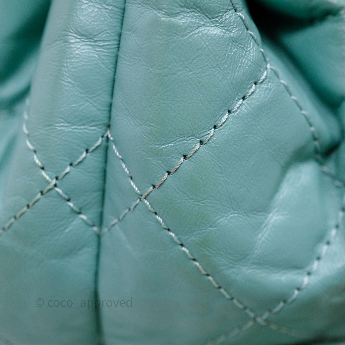 Chanel Small Gabrielle Backpack Tiffany Green Aged Calfskin