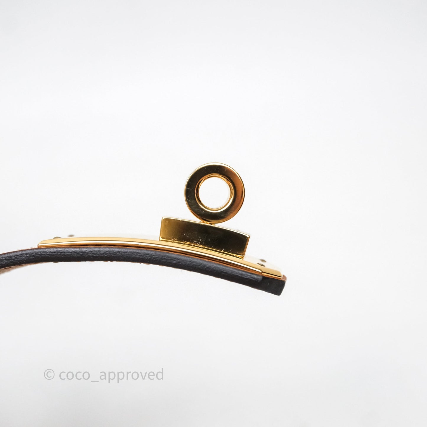 Hermès Kelly Buckle Belt Gold 37 Epsom Gold Hardware
