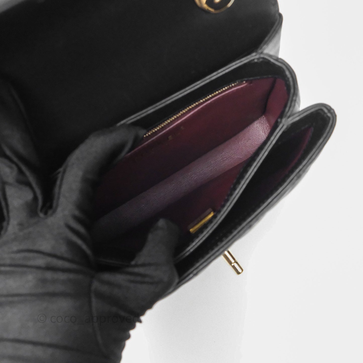 Chanel Trendy CC Mini Black Lambskin Gold Hardware