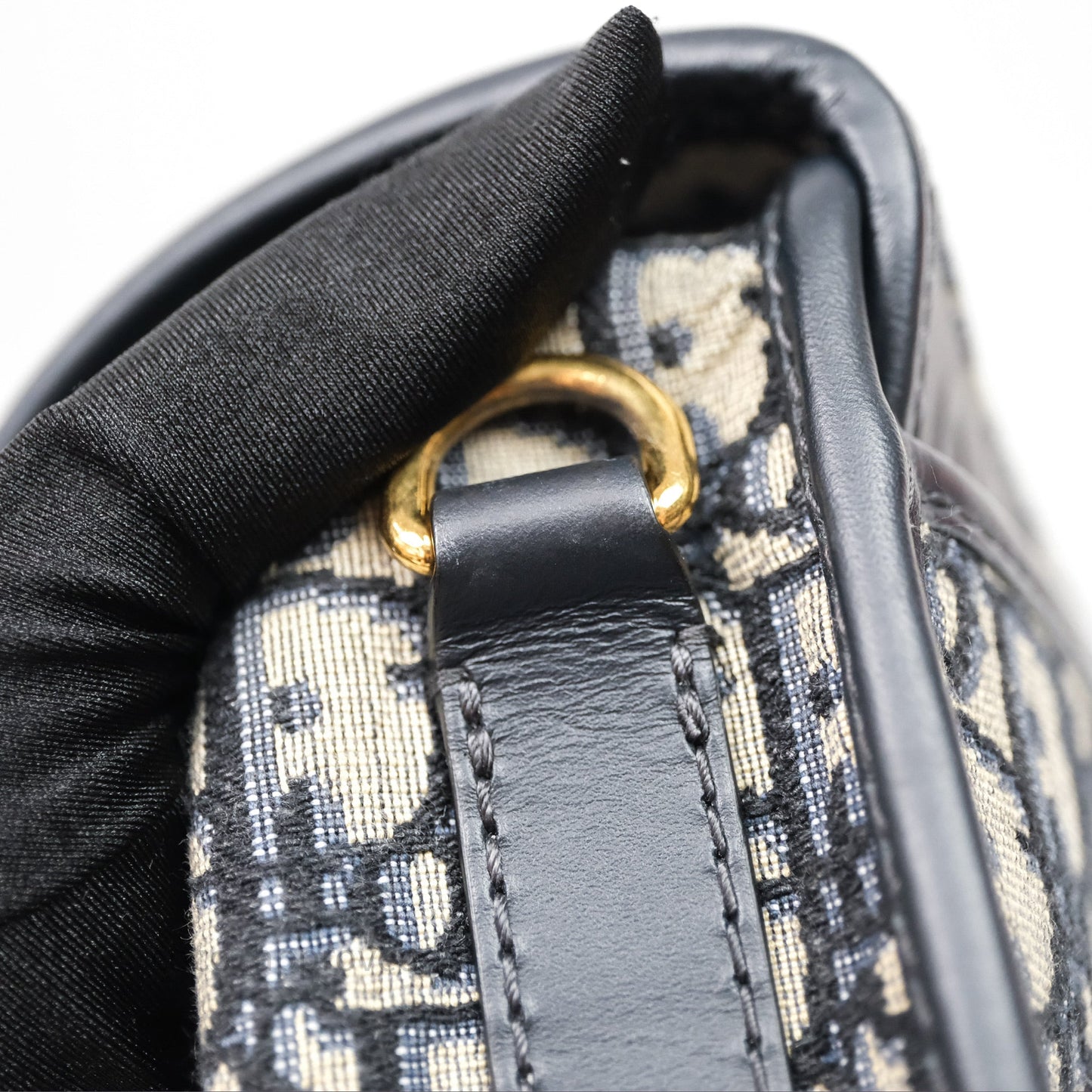 Dior Medium Bobby Bag Blue Oblique Jacquard Canvas