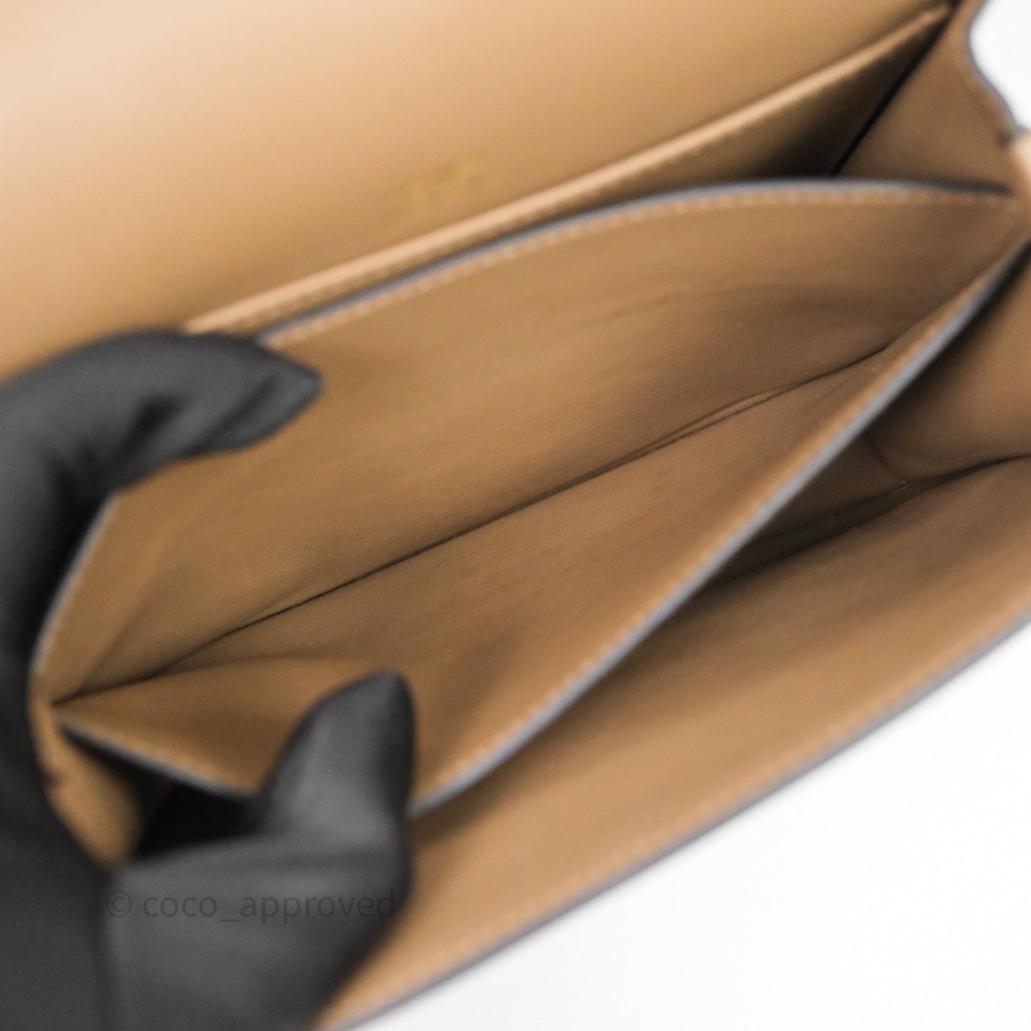 Hermès Roulis Mini Beige De Weimar D0 Veau Swift Gold Hardware