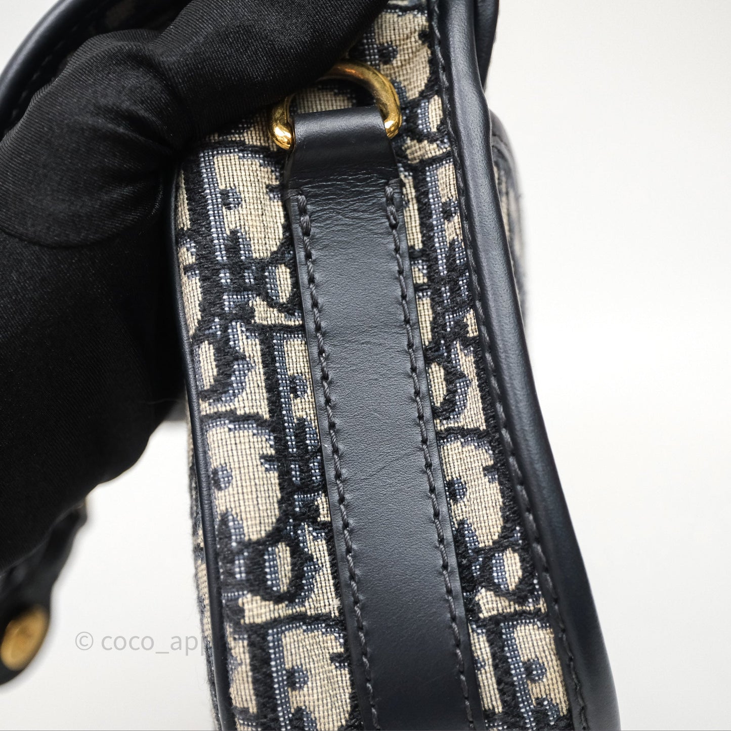 Dior Medium Bobby Bag Blue Oblique Jacquard Canvas