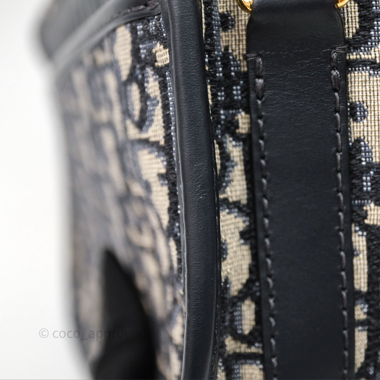 Dior Medium Bobby Bag Blue Oblique Jacquard Canvas
