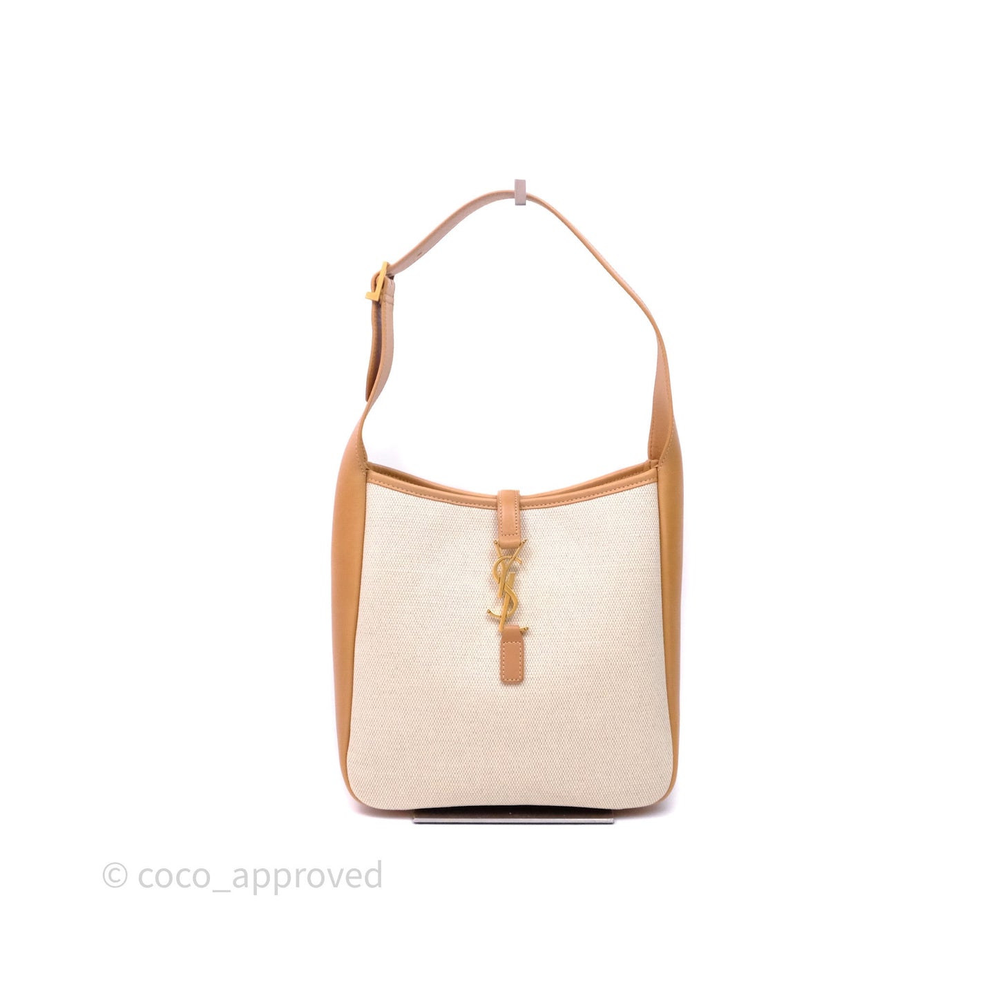 Saint Laurent Small ‘Le 5 a 7’ Hobo Bag Canvas