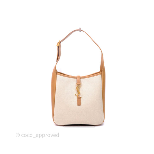Saint Laurent Small ‘Le 5 a 7’ Hobo Bag Canvas