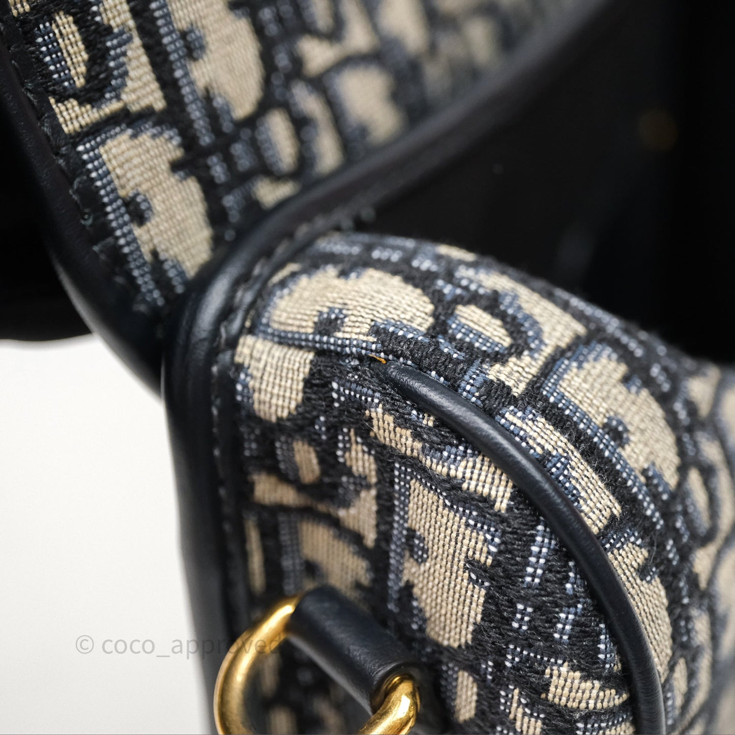 Dior Medium Bobby Bag Blue Oblique Jacquard Canvas
