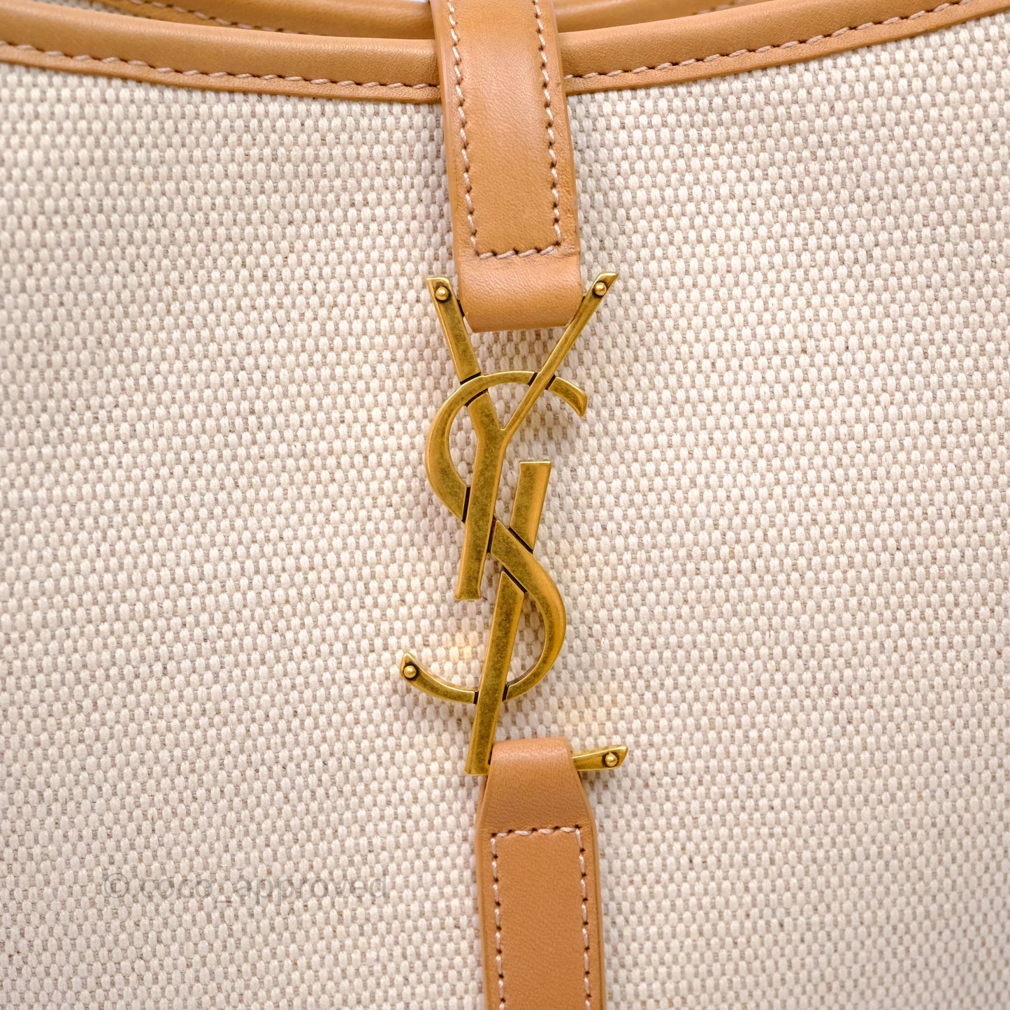 Saint Laurent Small ‘Le 5 a 7’ Hobo Bag Canvas