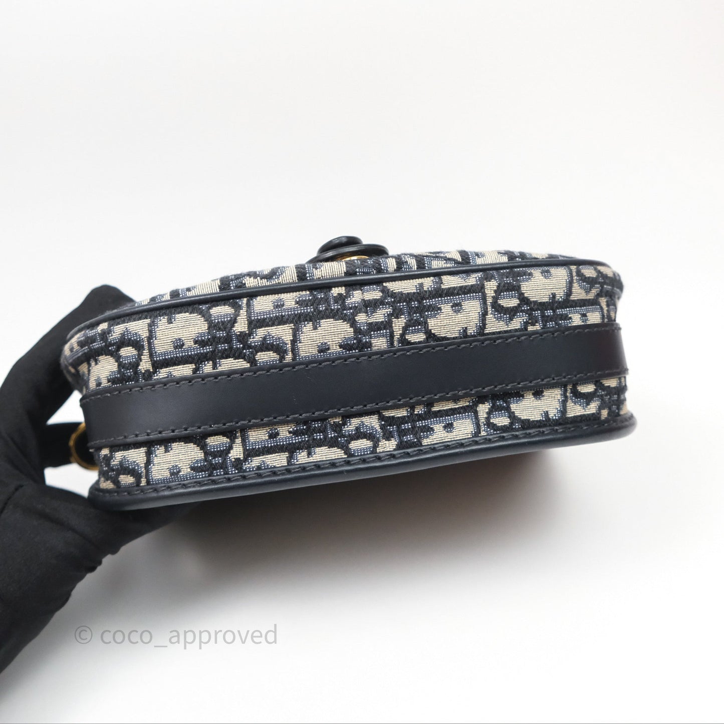 Dior Medium Bobby Bag Blue Oblique Jacquard Canvas