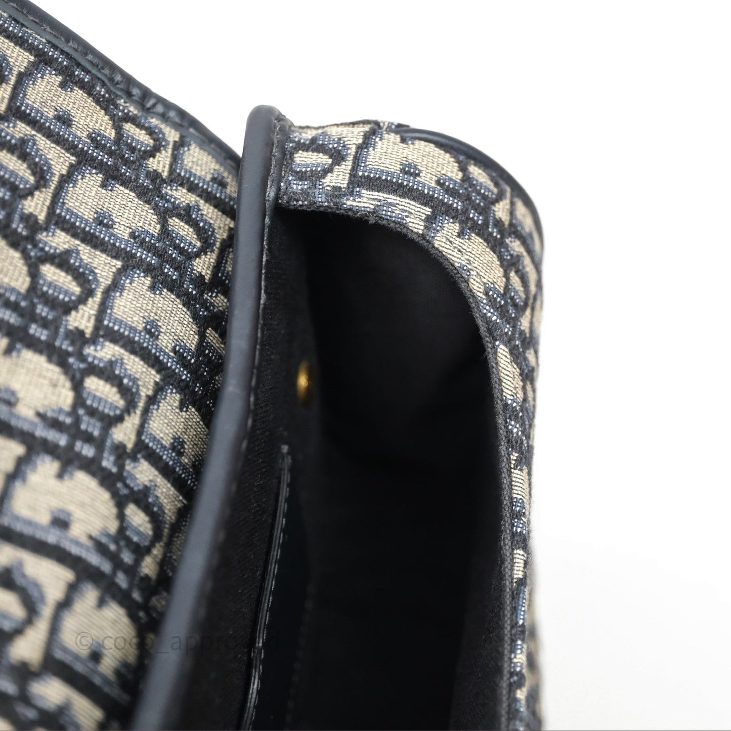 Dior Medium Bobby Bag Blue Oblique Jacquard Canvas
