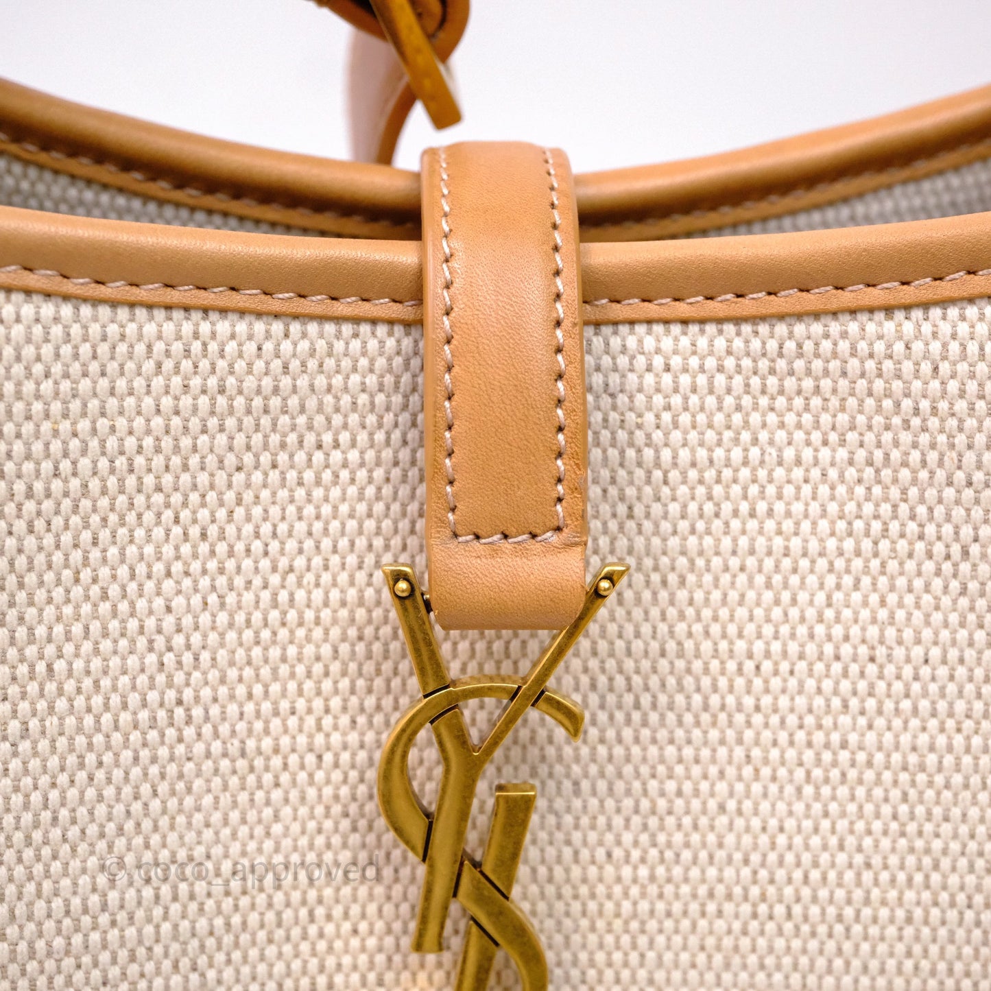 Saint Laurent Small ‘Le 5 a 7’ Hobo Bag Canvas