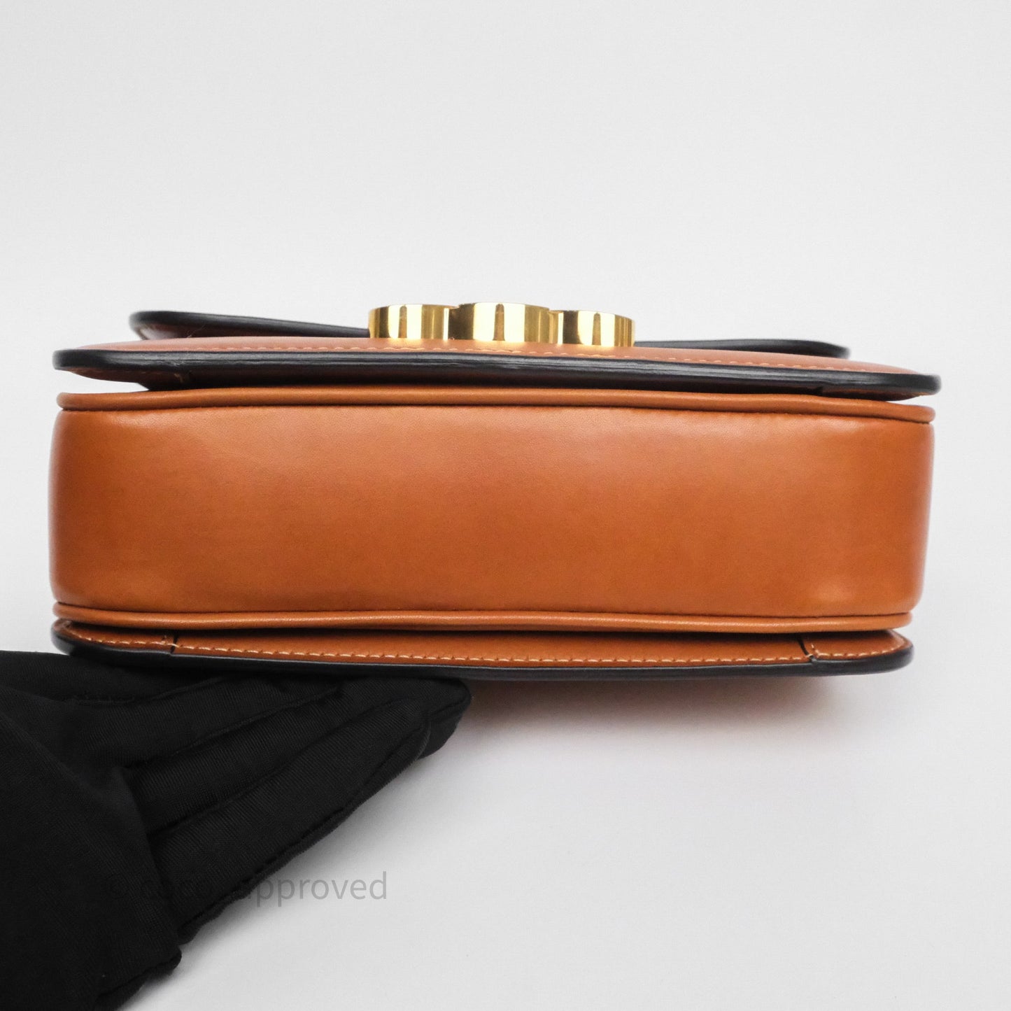 Celine Teen Triomphe Bag Tan Natural Calfskin Gold Hardware