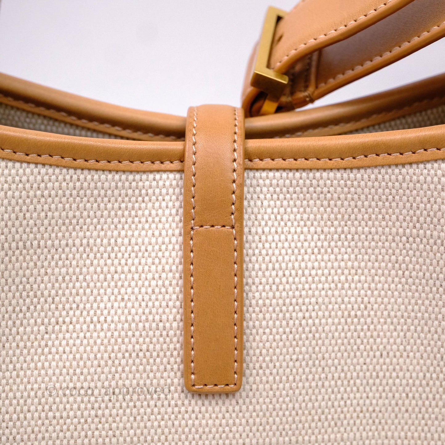 Saint Laurent Small ‘Le 5 a 7’ Hobo Bag Canvas