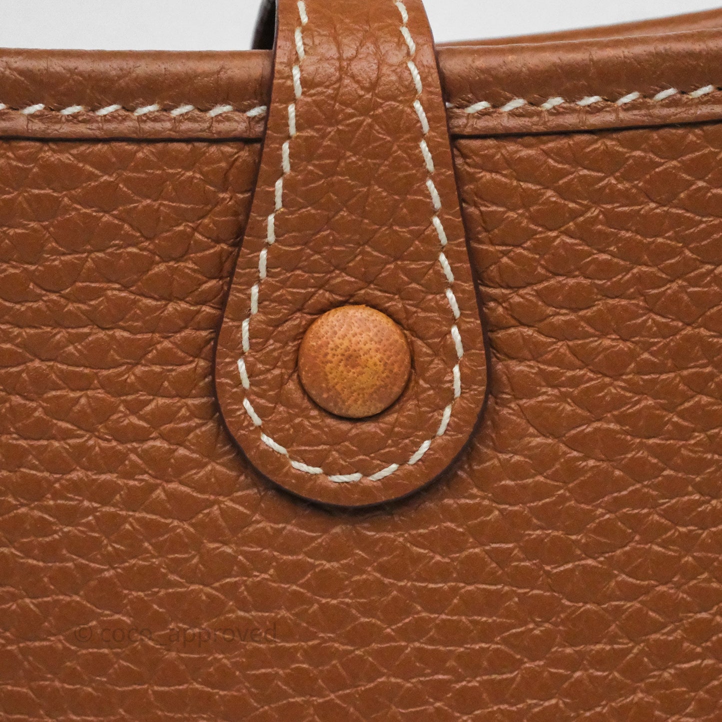 Hermès Mini Evelyne 16 Gold Clemence Palladium Hardware