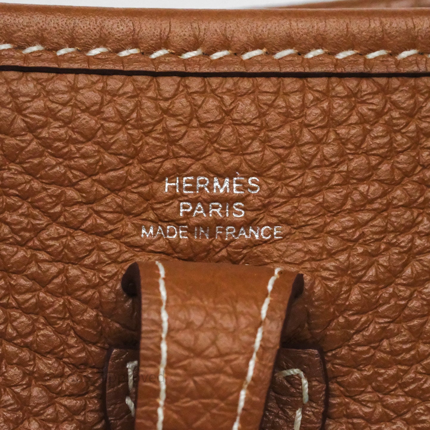 Hermès Mini Evelyne 16 Gold Clemence Palladium Hardware