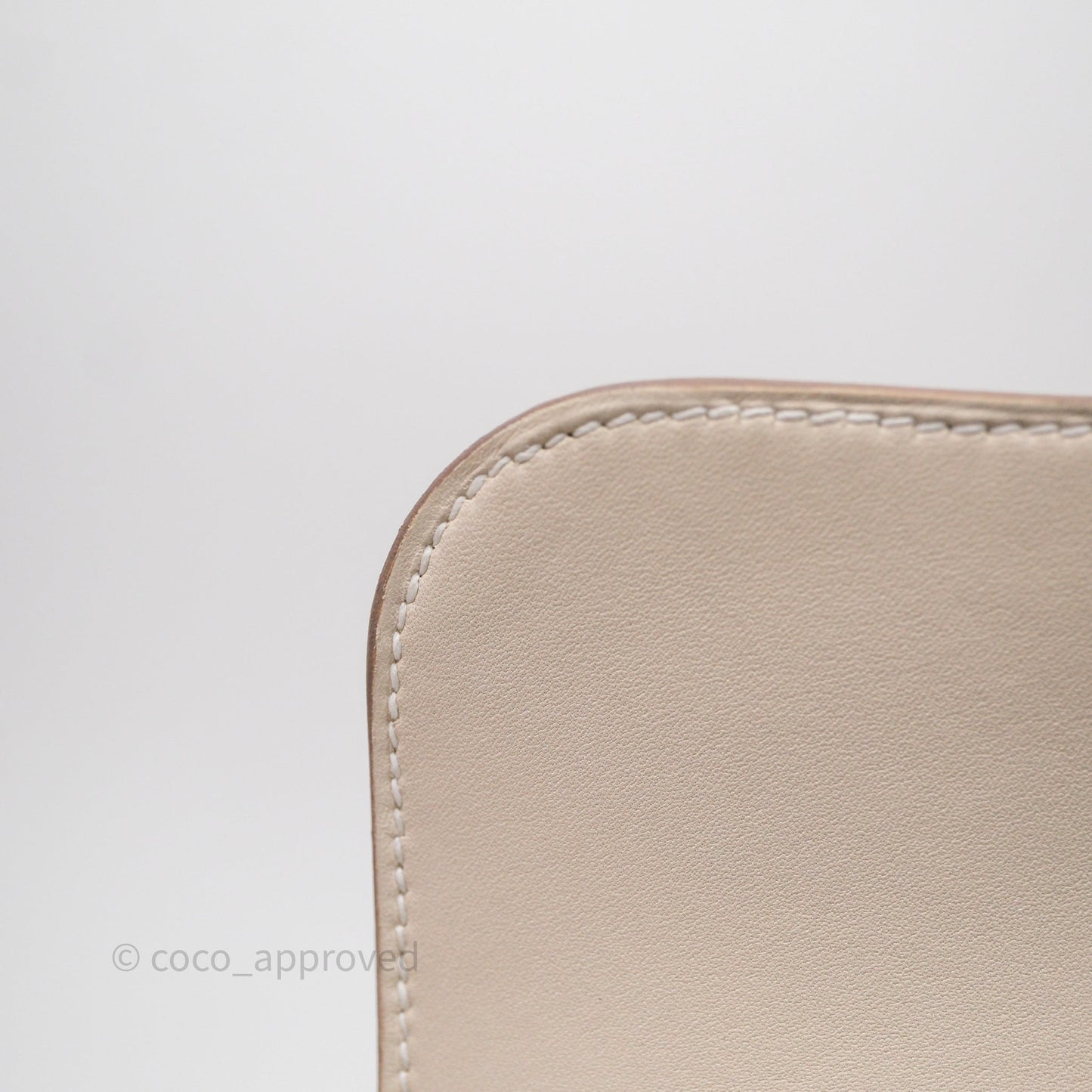 Hermès Constance Mini 18cm Mirror Craie 10 Gold Hardware