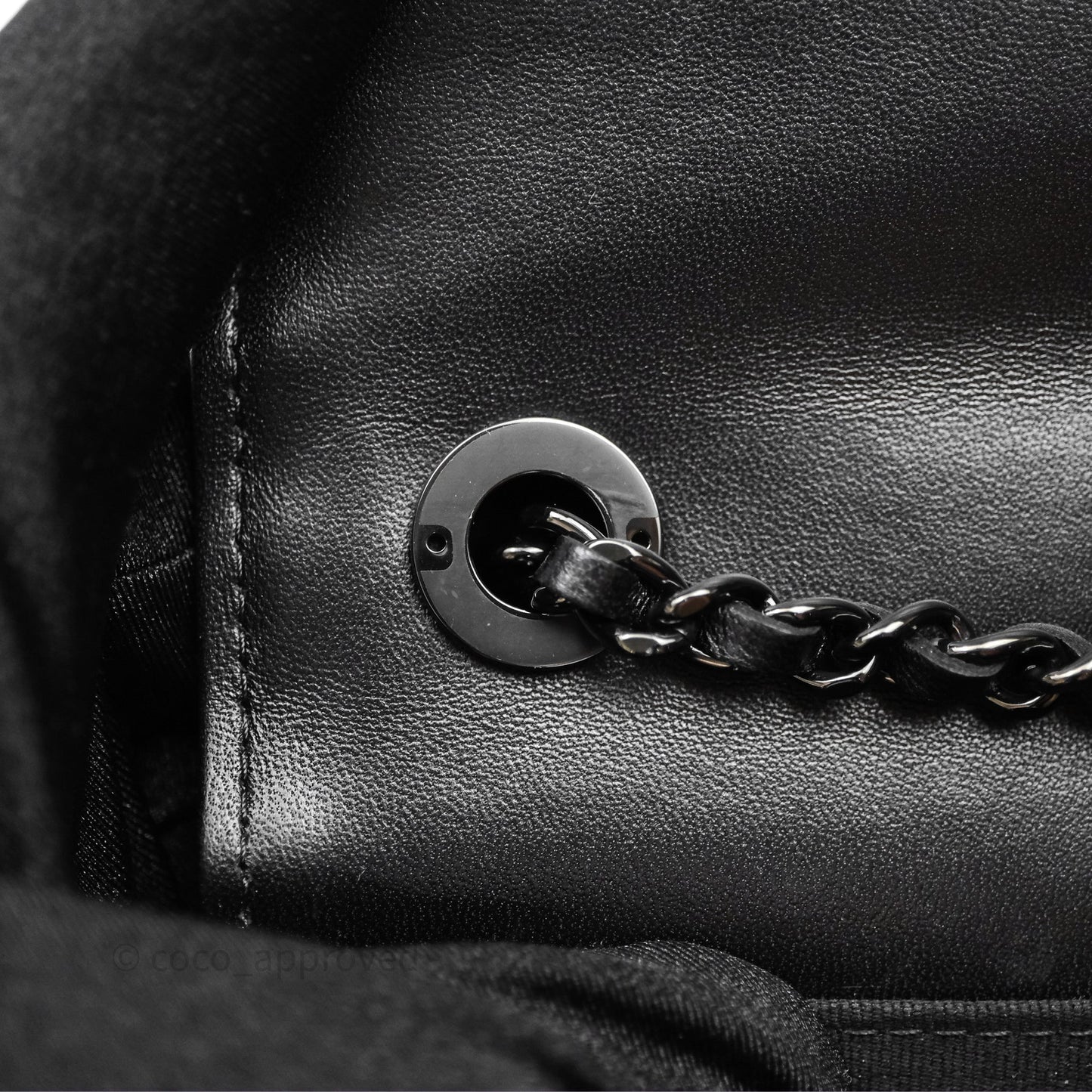 Chanel Mini Quilted Trendy CC WOC Wallet On Chain So Black Lambskin