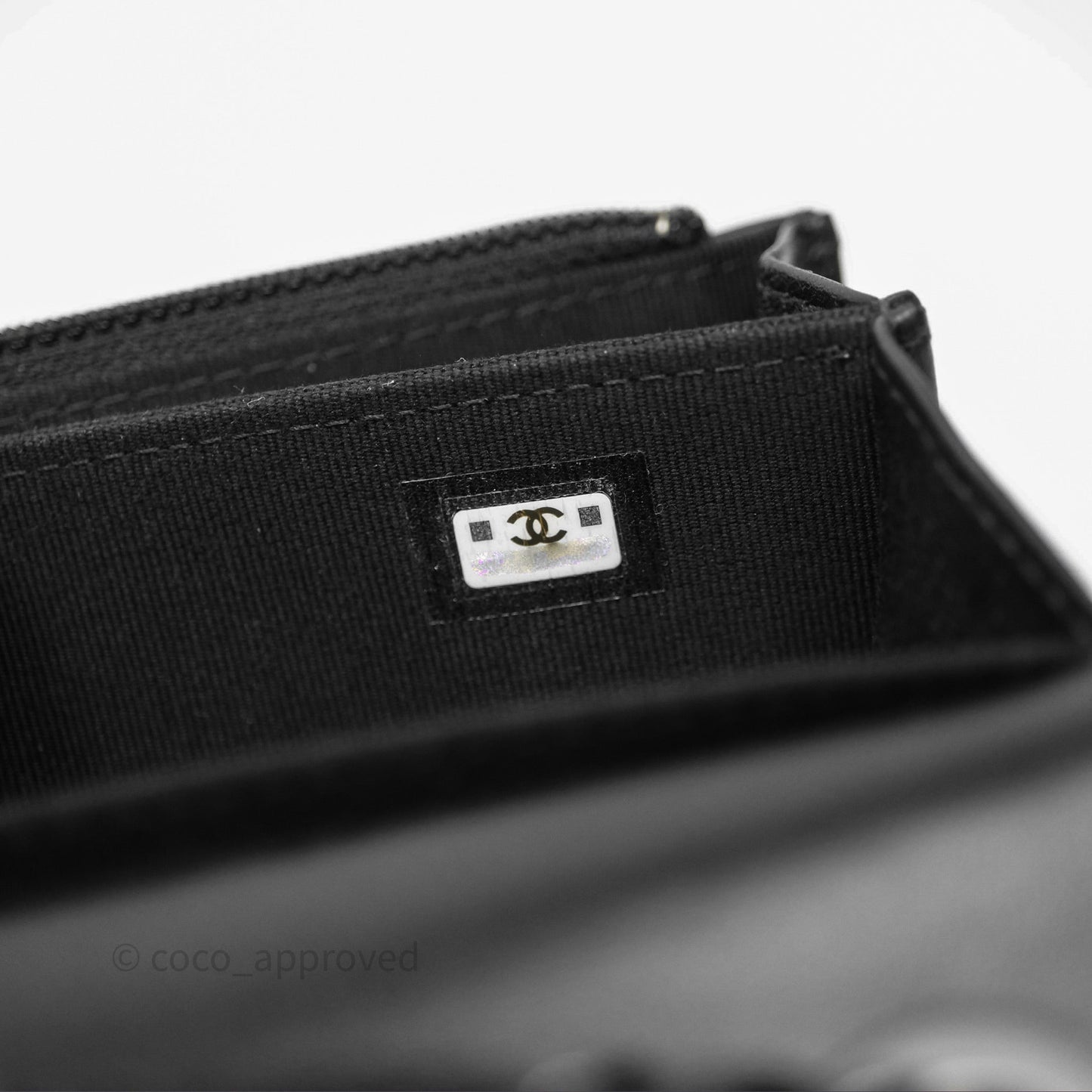 Chanel Mini Quilted Trendy CC WOC Wallet On Chain So Black Lambskin