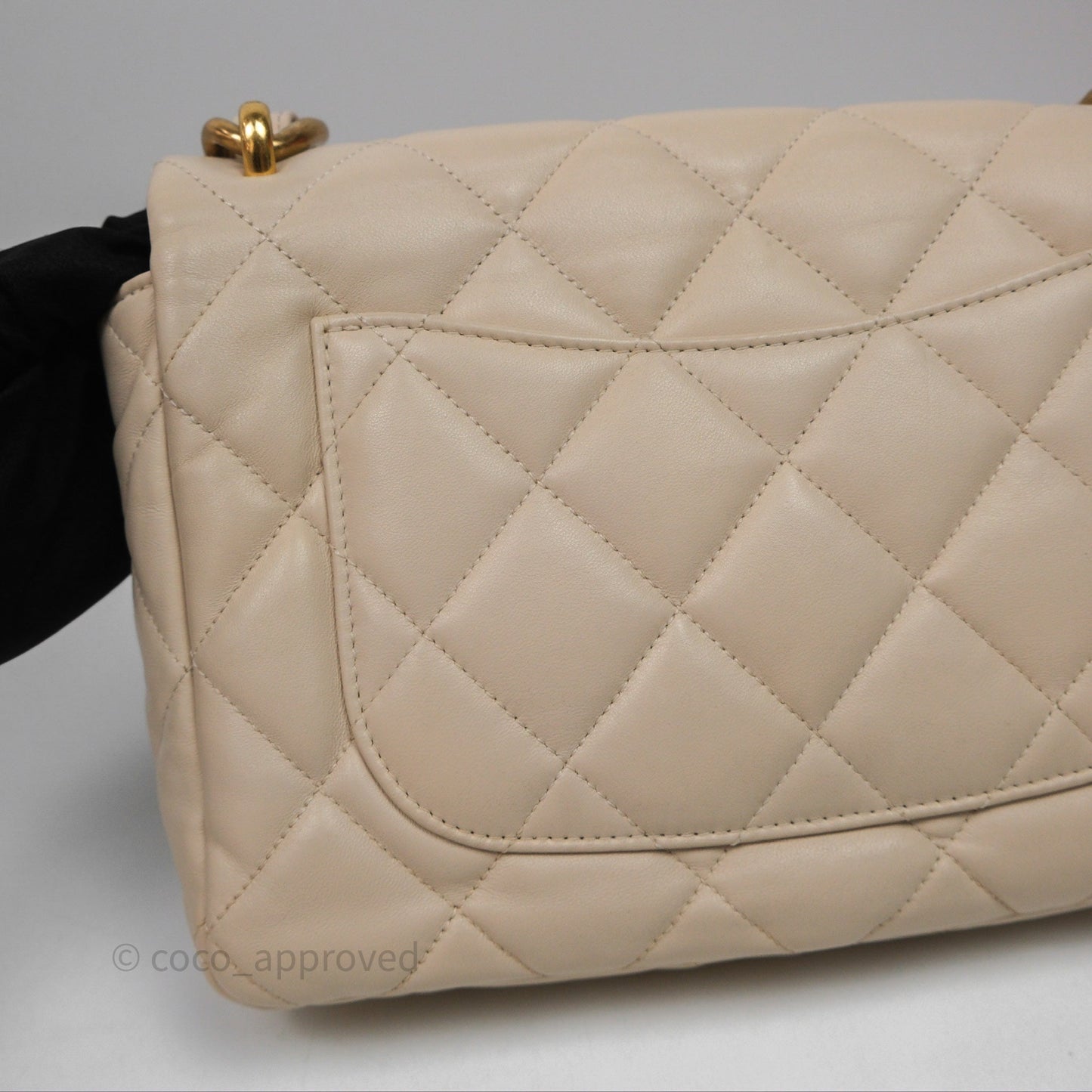 Chanel Funky Town Flap Beige Aged Gold Hardware