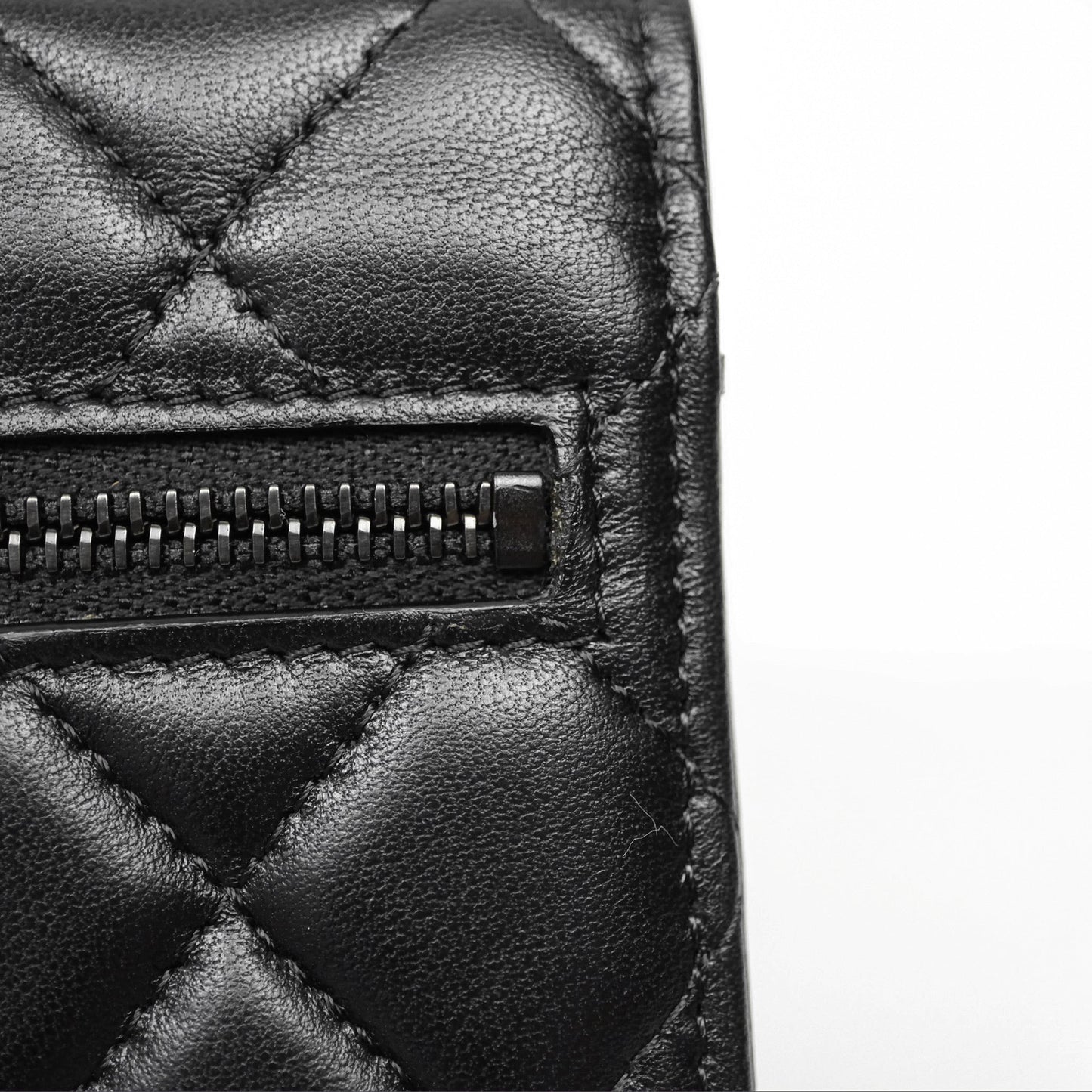 Chanel Mini Quilted Trendy CC WOC Wallet On Chain So Black Lambskin