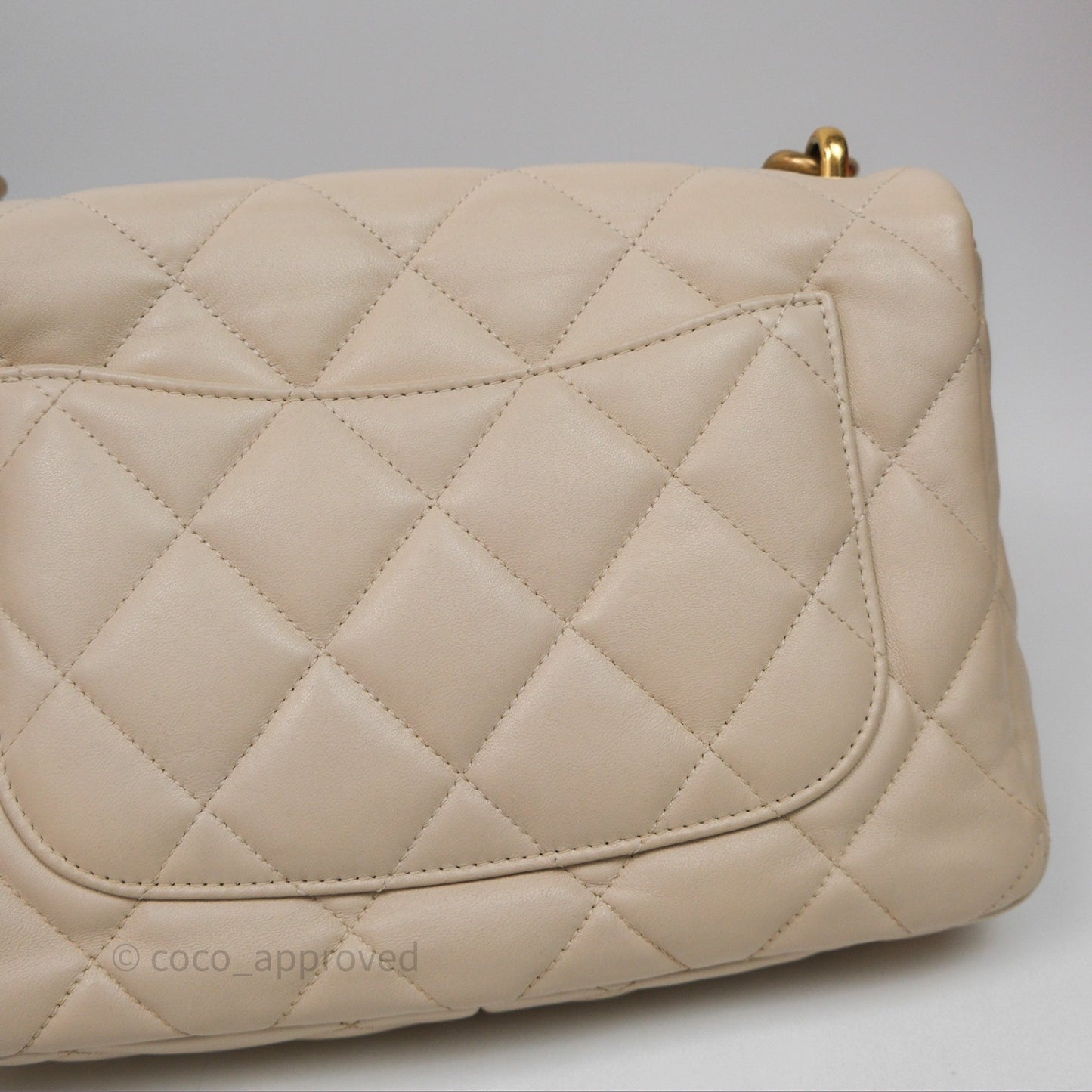 Chanel Funky Town Flap Beige Aged Gold Hardware