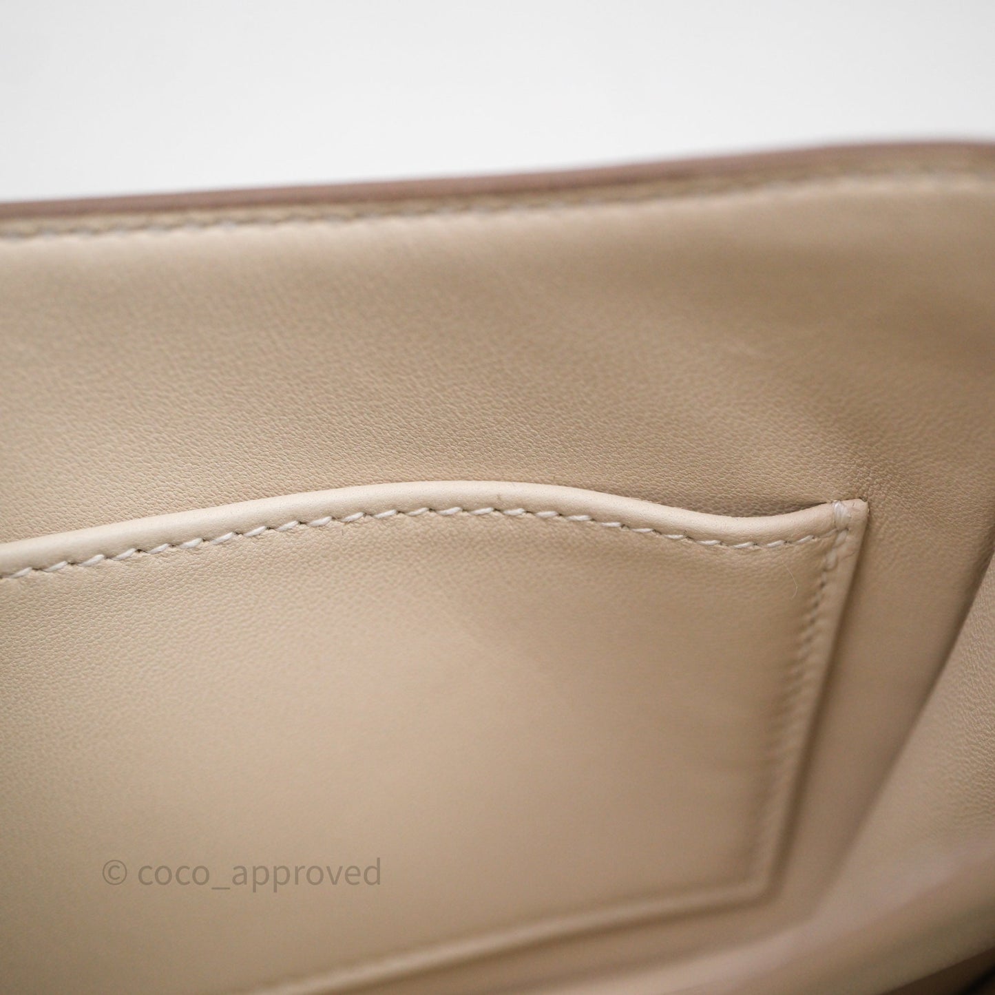 Hermès Constance Mini 18cm Mirror Craie 10 Gold Hardware