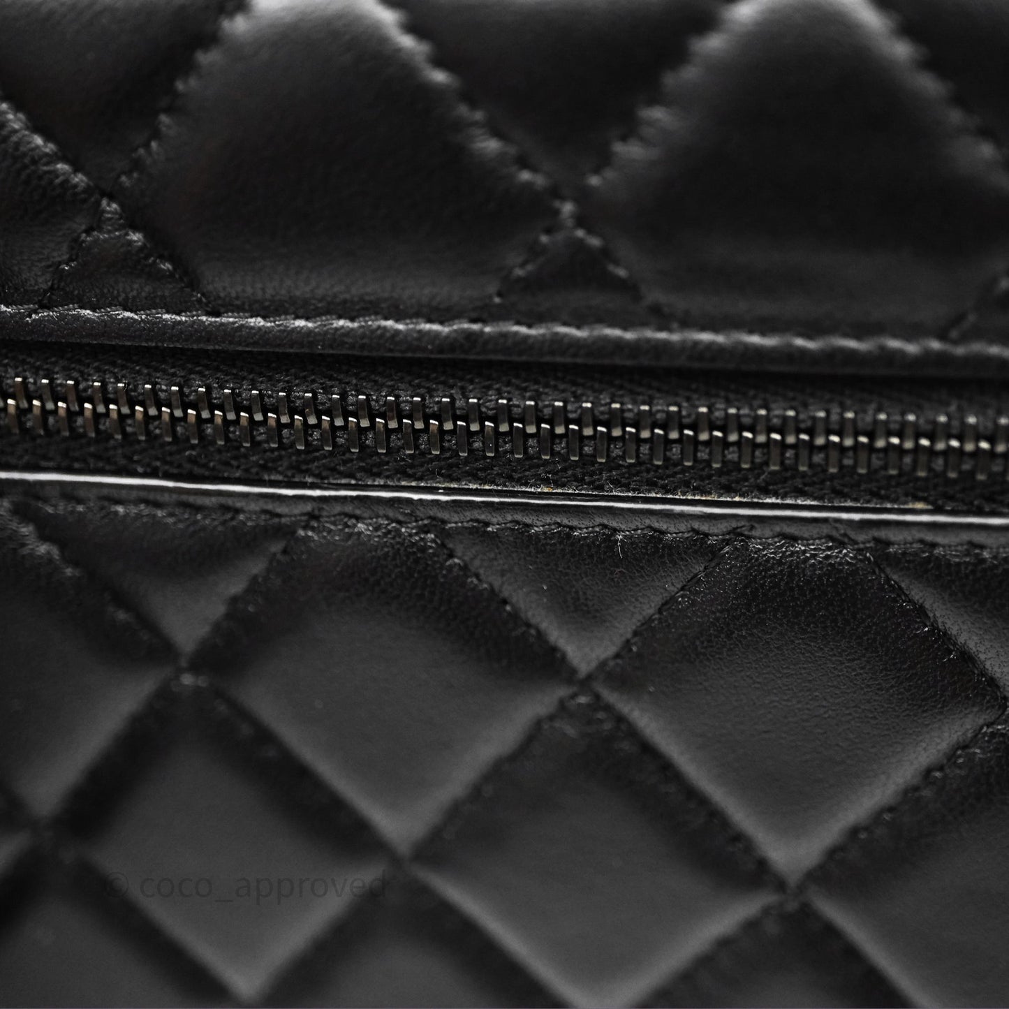 Chanel Mini Quilted Trendy CC WOC Wallet On Chain So Black Lambskin