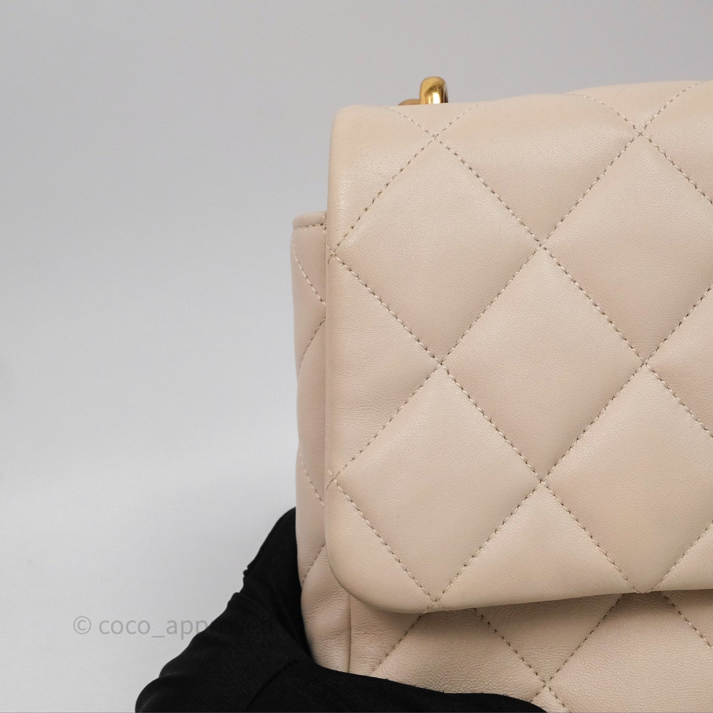Chanel Funky Town Flap Beige Aged Gold Hardware