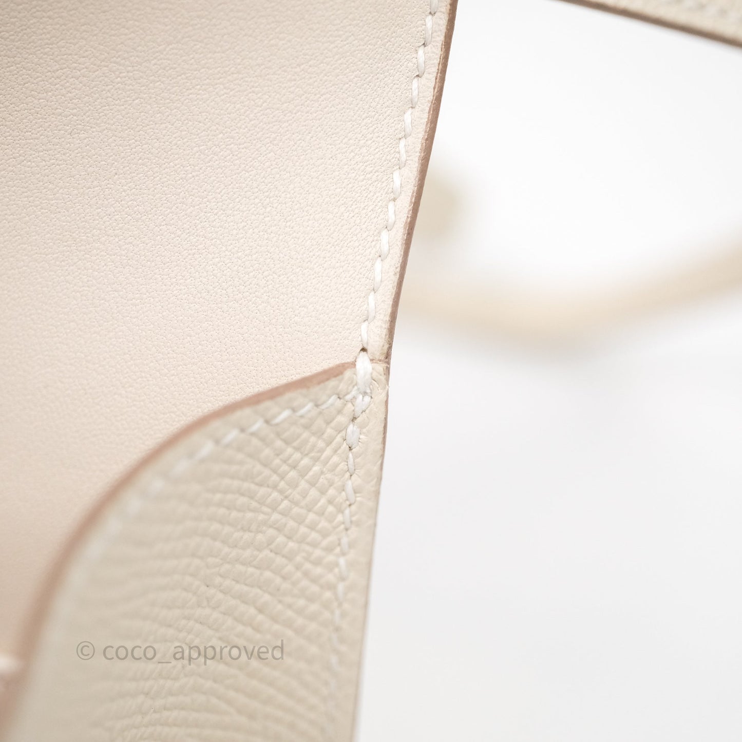 Hermès Constance Mini 18cm Mirror Craie 10 Gold Hardware